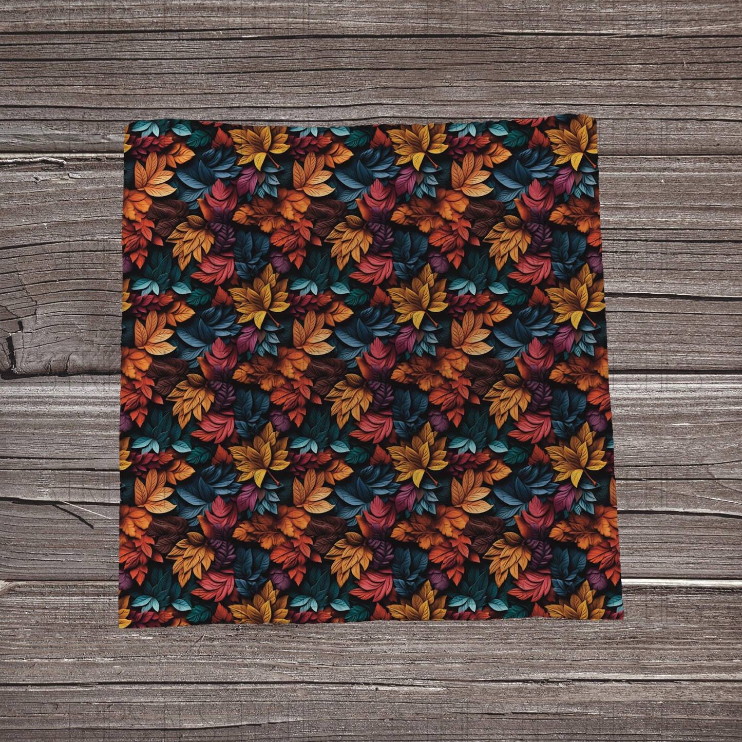3D Fall Leaves | Fabric Strip- Bow Making- Headwrap- Scrunchie