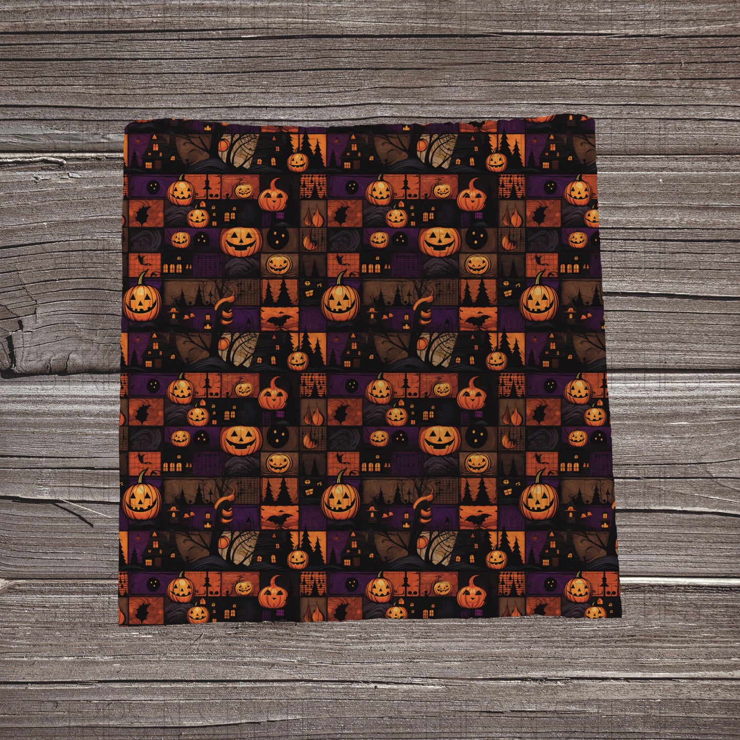 Halloween Patchwork | Fabric Strip- Bow Making- Headwrap- Scrunchie