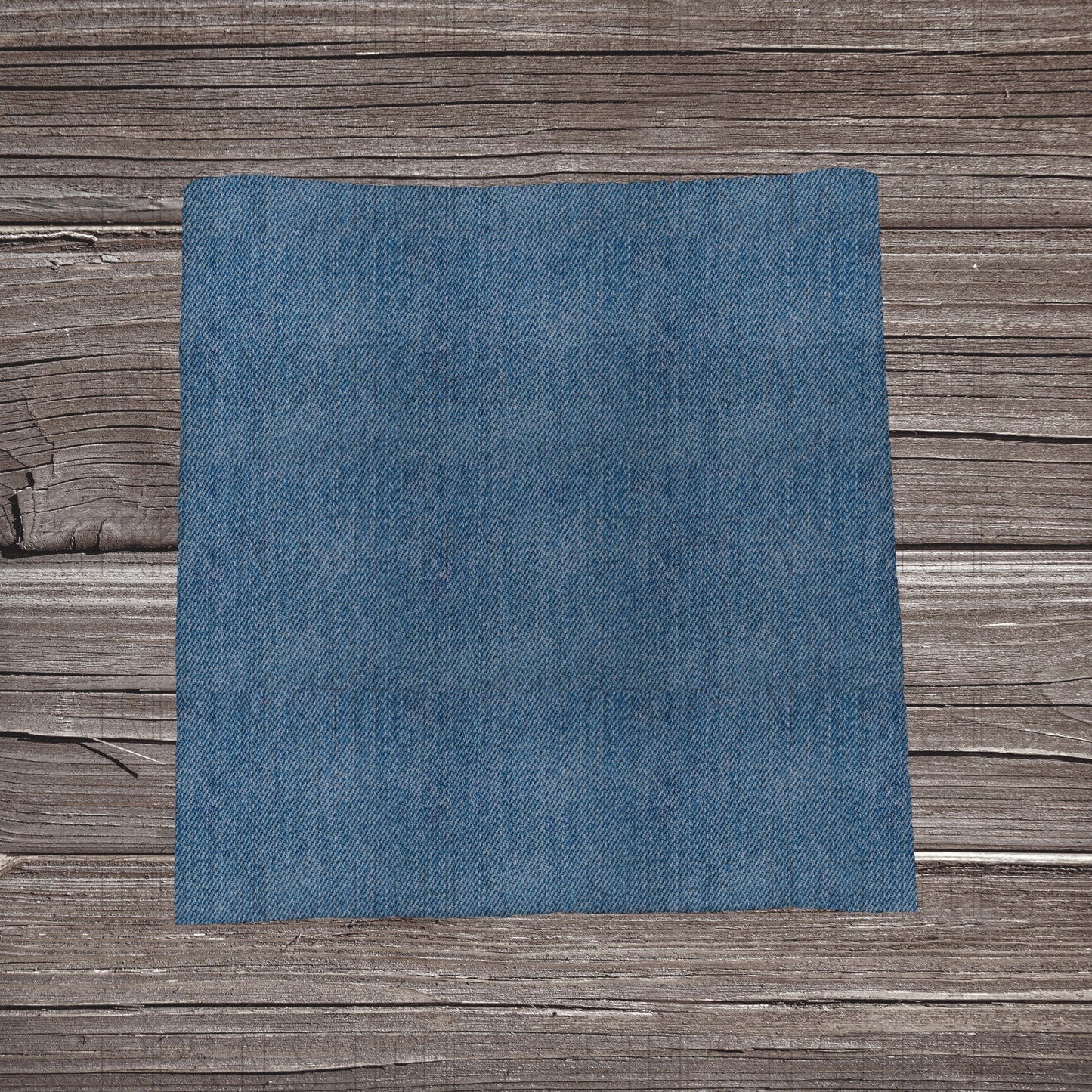 Medium Blue Faux Denim | Bow Making | Headwrap | Scrunchies