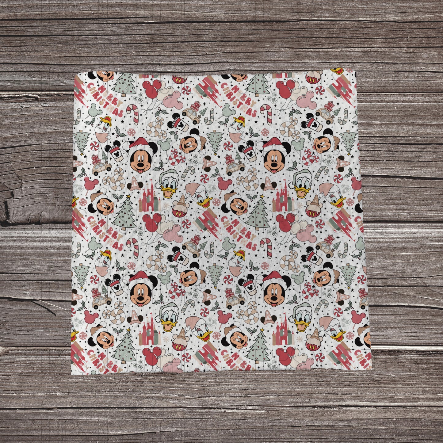 Merry Christmas Mouse & Friends | Bullet Fabric Strip | Bow Making | Scrunchie |