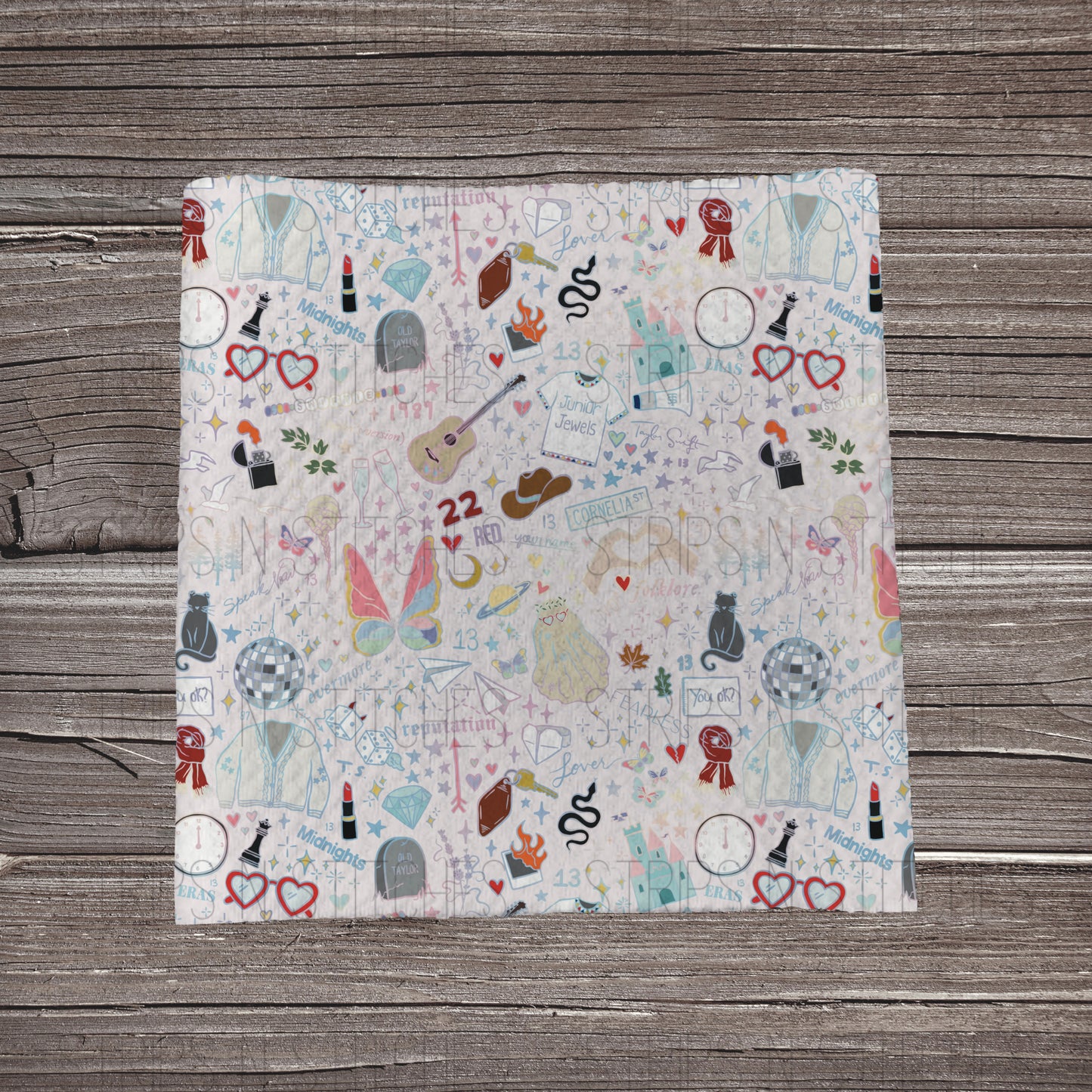 Swiftie Pastel | Bullet Fabric Strip | Bow Making | Scrunchie |