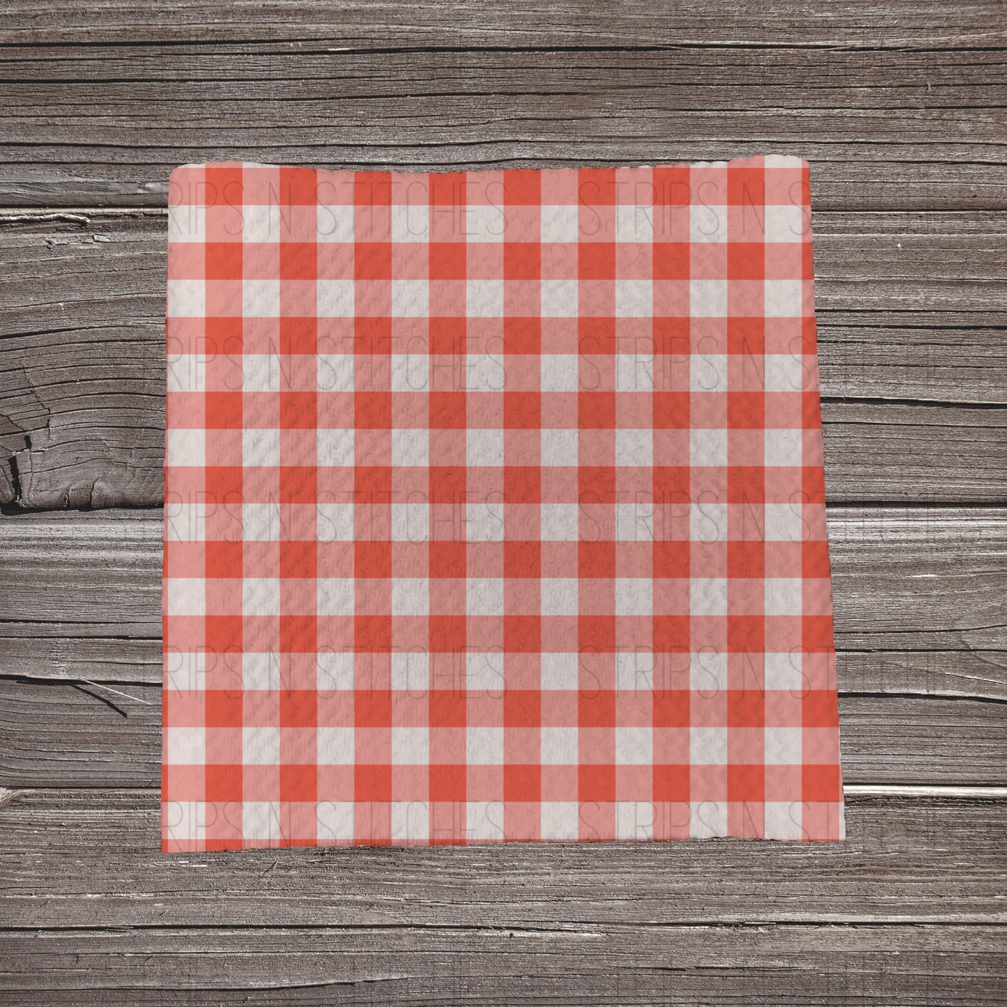 Red Gingham Plaid | Fabric Strip- Bow Making- Headwrap- Scrunchies