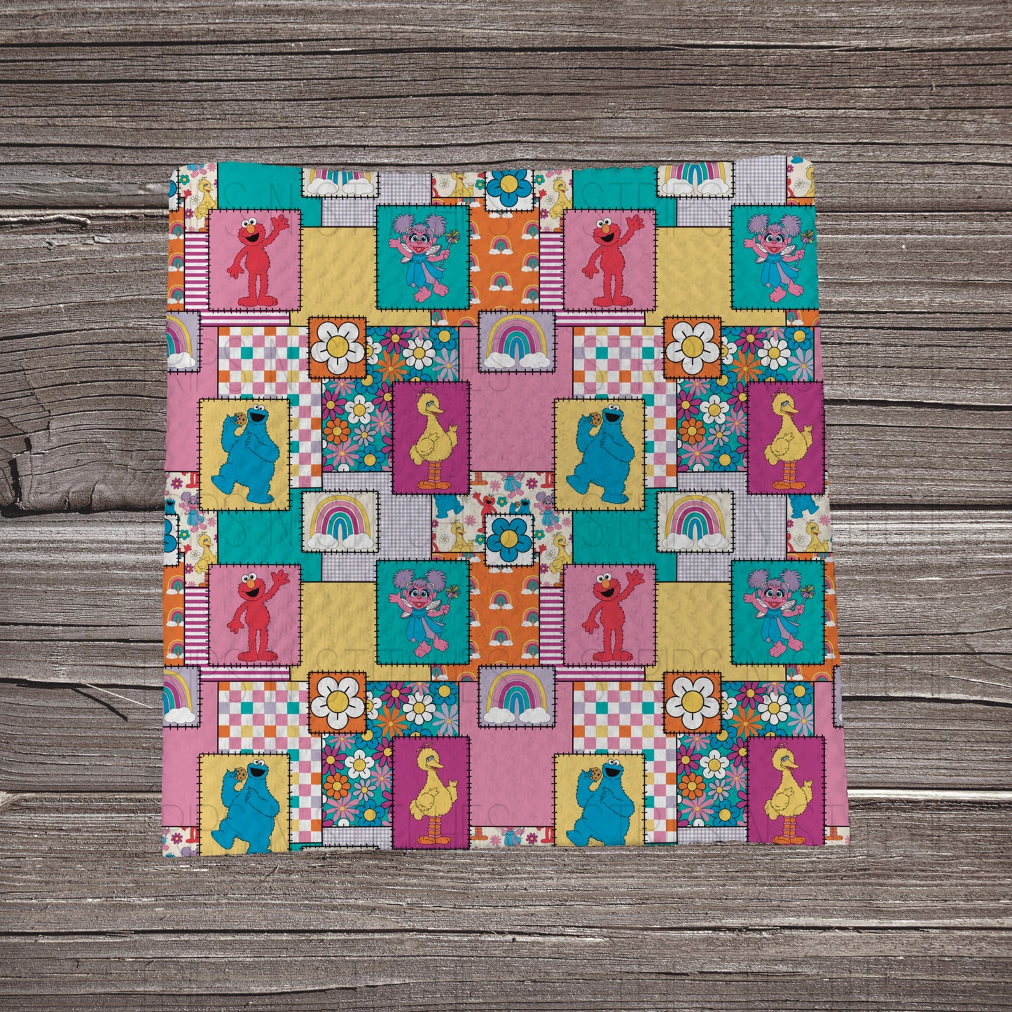 Raised on the Street Patchwork | Fabric Strip- Bow Making- Headwrap
