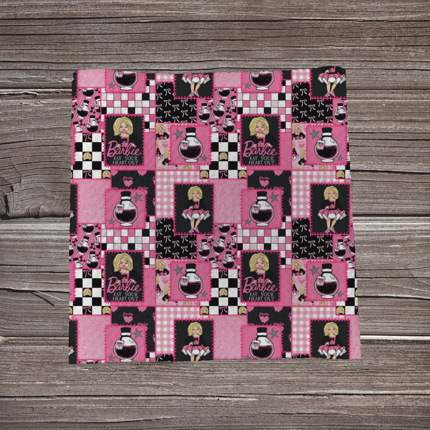 Horror Bride Patchwork | Fabric Strip | Bow Making- Headwrap- Scrunchies