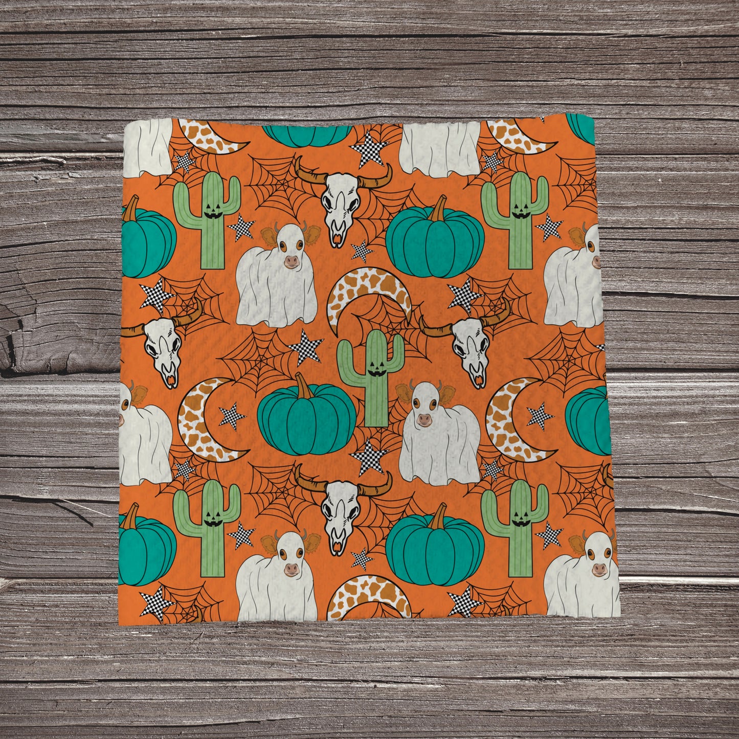 Halloween Cow | Fabric Strip | Bow Making- Headwrap- Scrunchies
