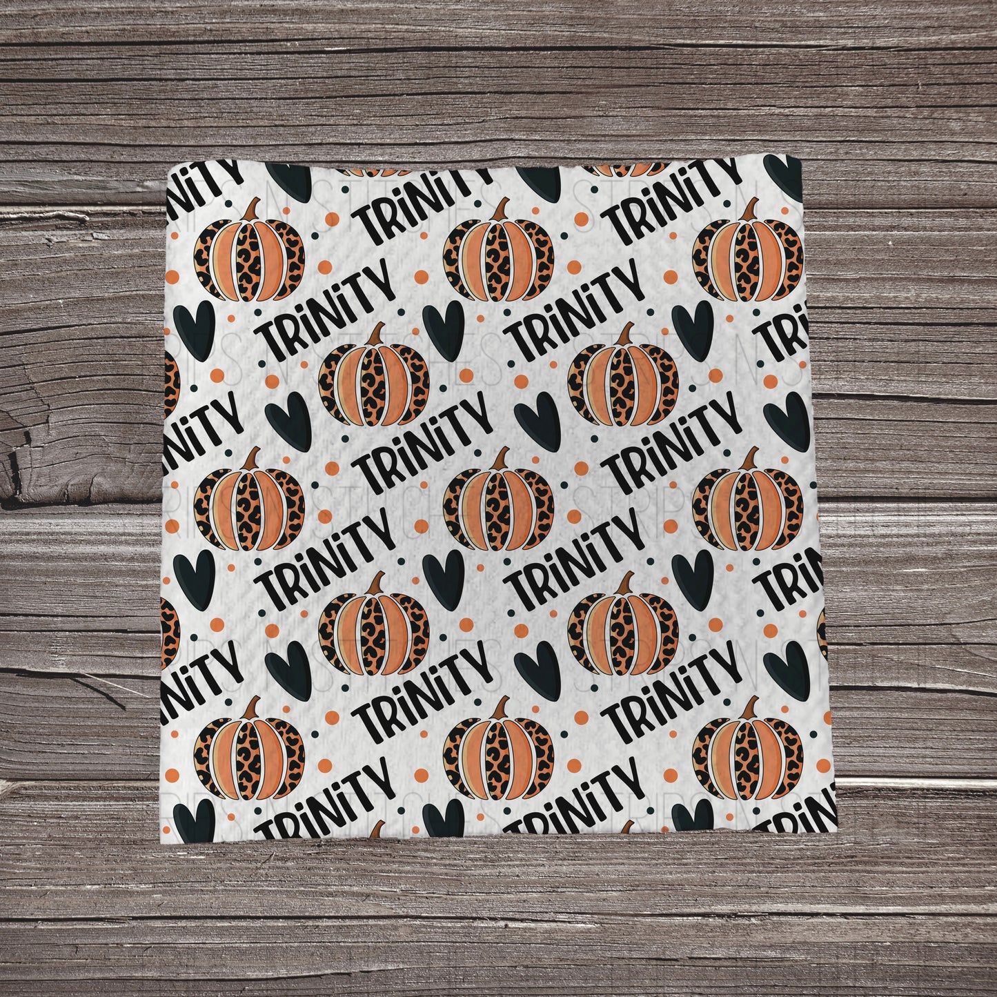 Cheetah Pumpkins - CUSTOM NAME *EXCLUSIVE* | Fabric Strip | Bow Making | Scrunchie | Headwraps