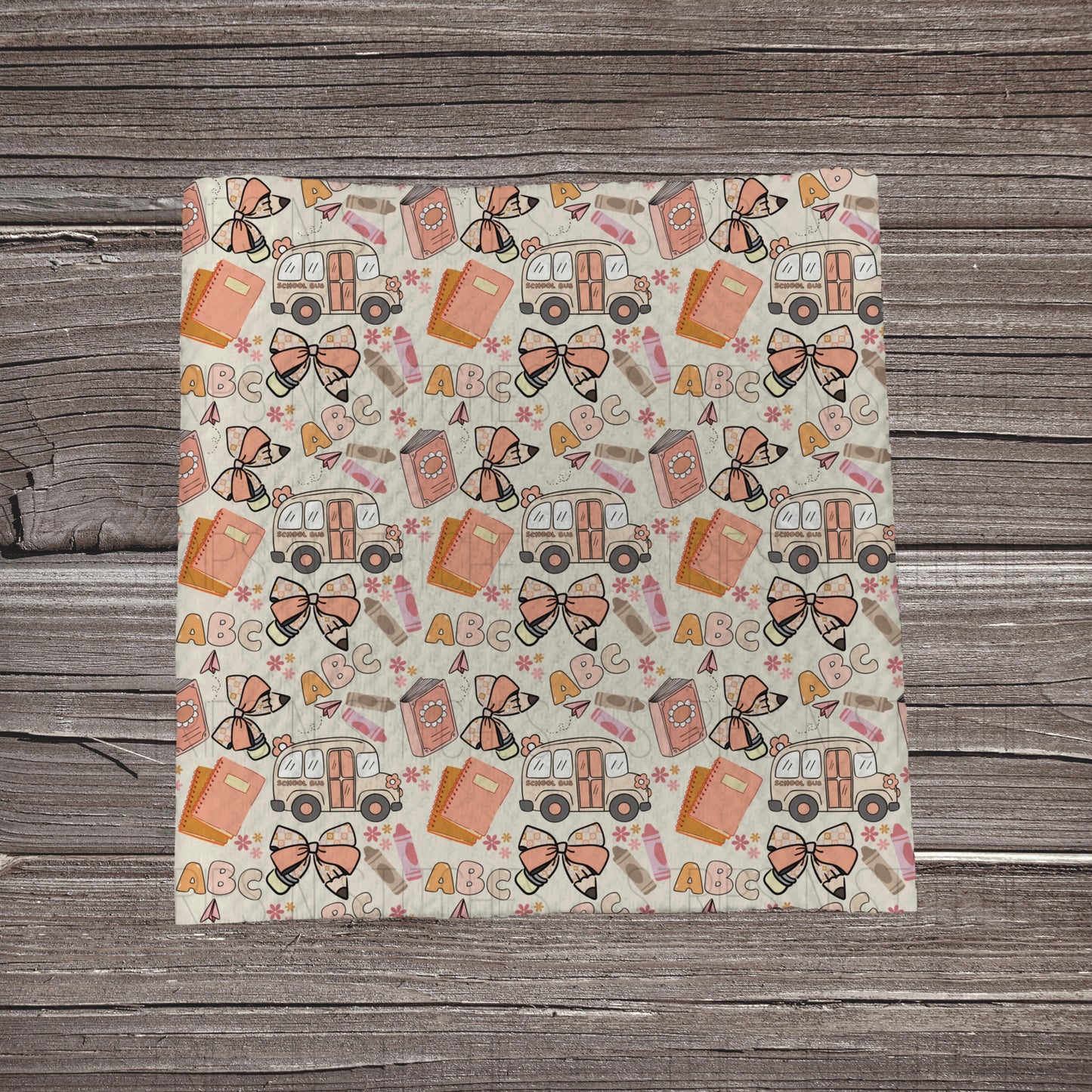 Peachy Back to School Scatter | Fabric Strips | Bow Making | Scrunchies | Headwraps