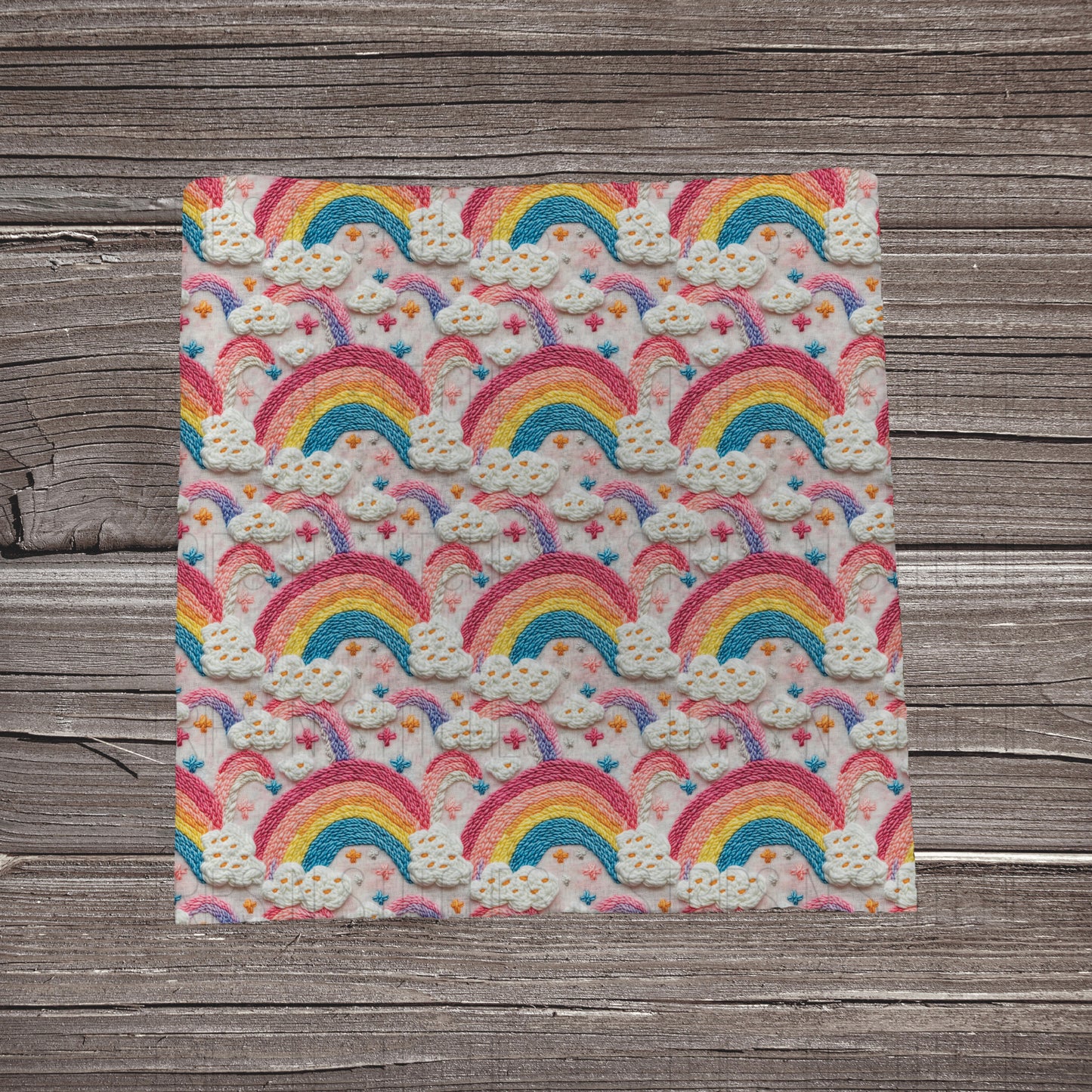Faux Embroidered Rainbows | Fabric Strips | Bow Making | Scrunchies | Headwraps