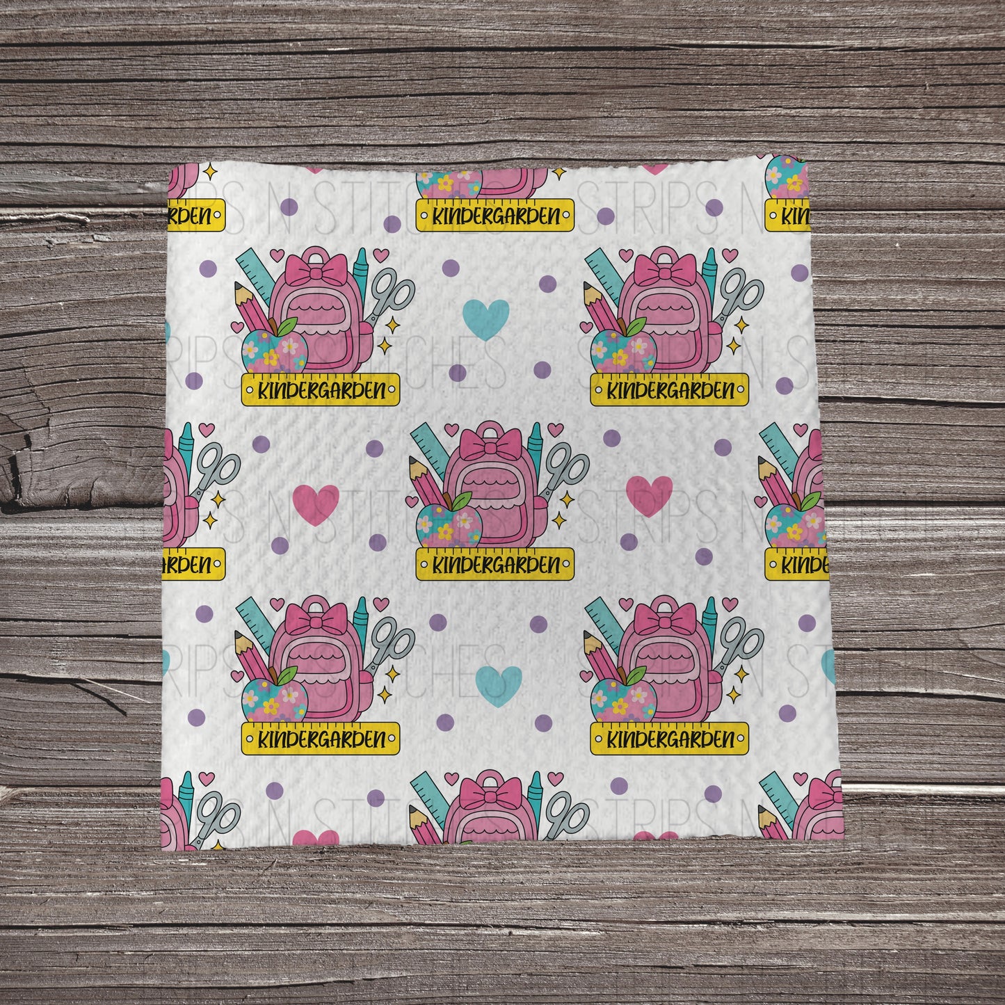 Back to School Backpack - KINDERGARDEN *EXCLUSIVE* | Fabric Strips | Bow Making | Scrunchies | Headwraps