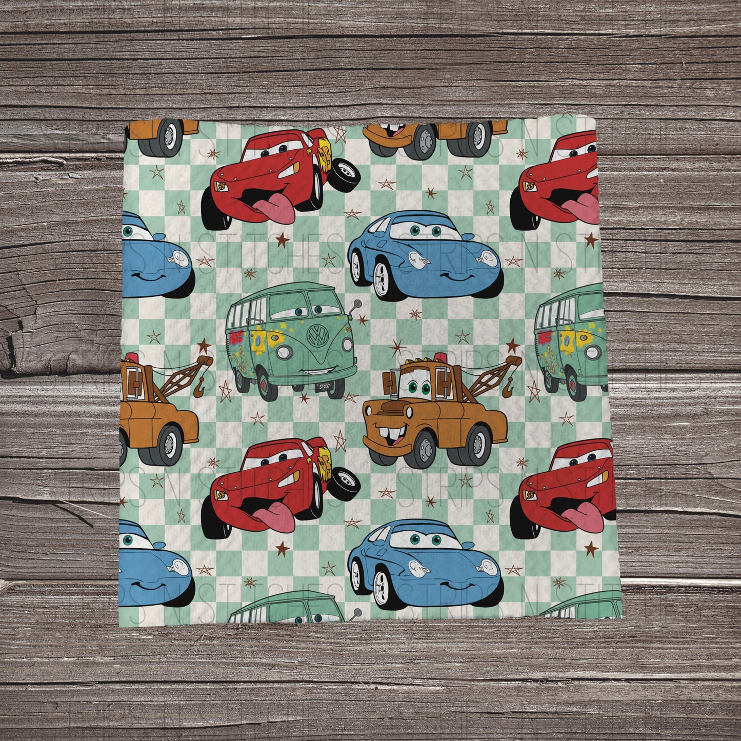 Checkered Cars| Bullet Fabric Strip | Bow Making | Scrunchie |