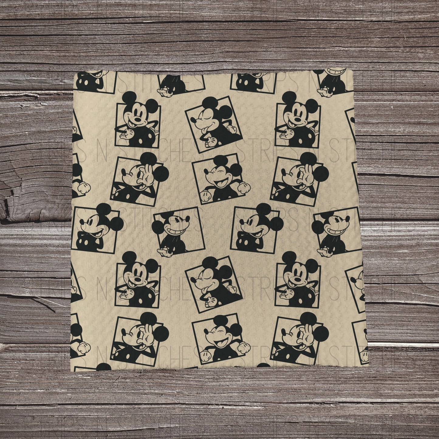 Muted Framed Mouse | Bullet Fabric Strip | Bow Making | Scrunchie |