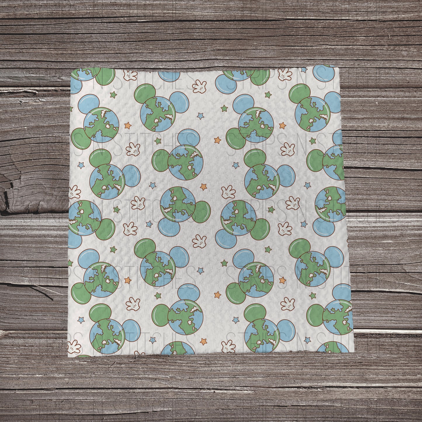 World Globe Mouse Heads | Bullet Fabric Strip | Bow Making | Scrunchie |