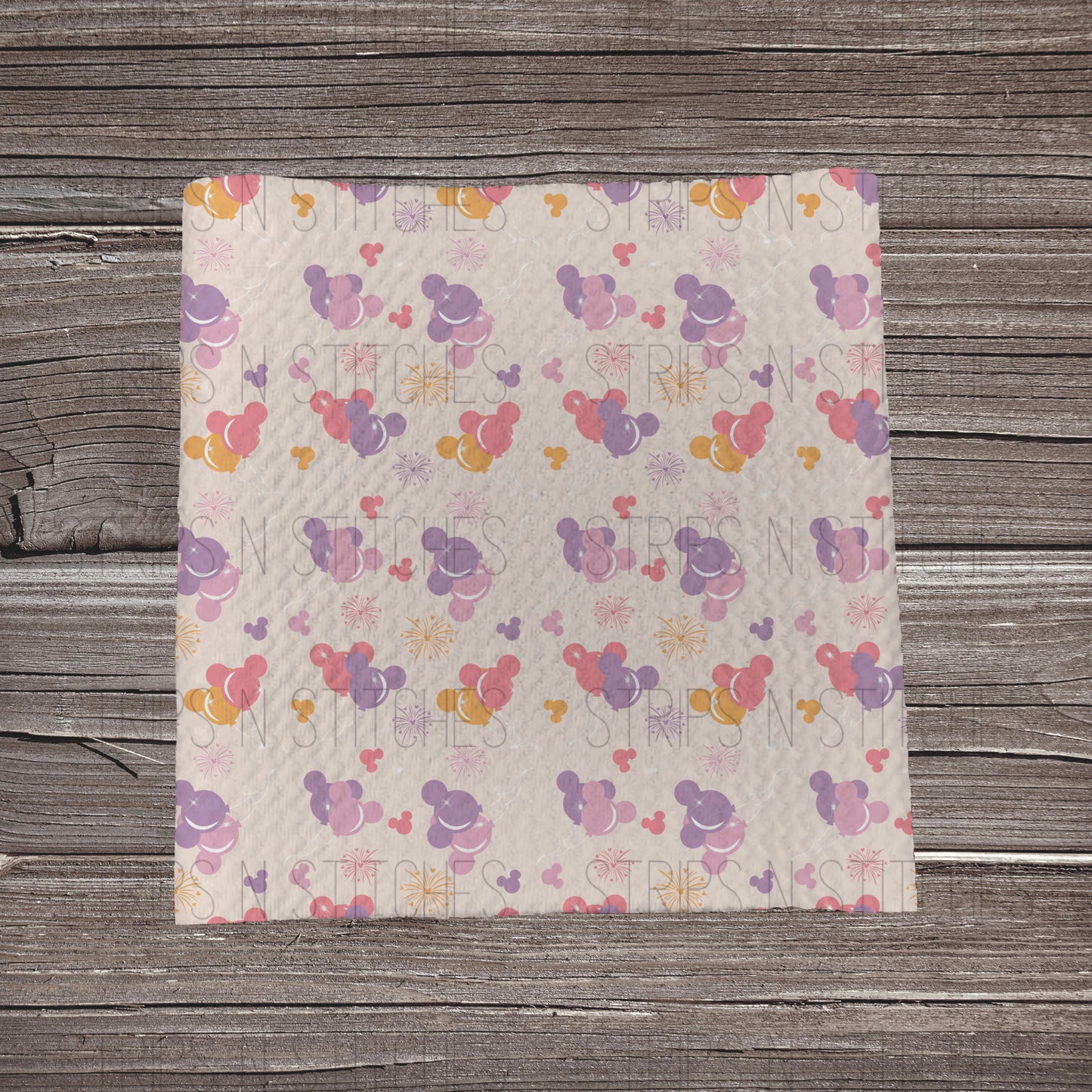 Pink & Purple Mouse Head Balloons | Bullet Fabric Strip | Bow Making | Scrunchie |