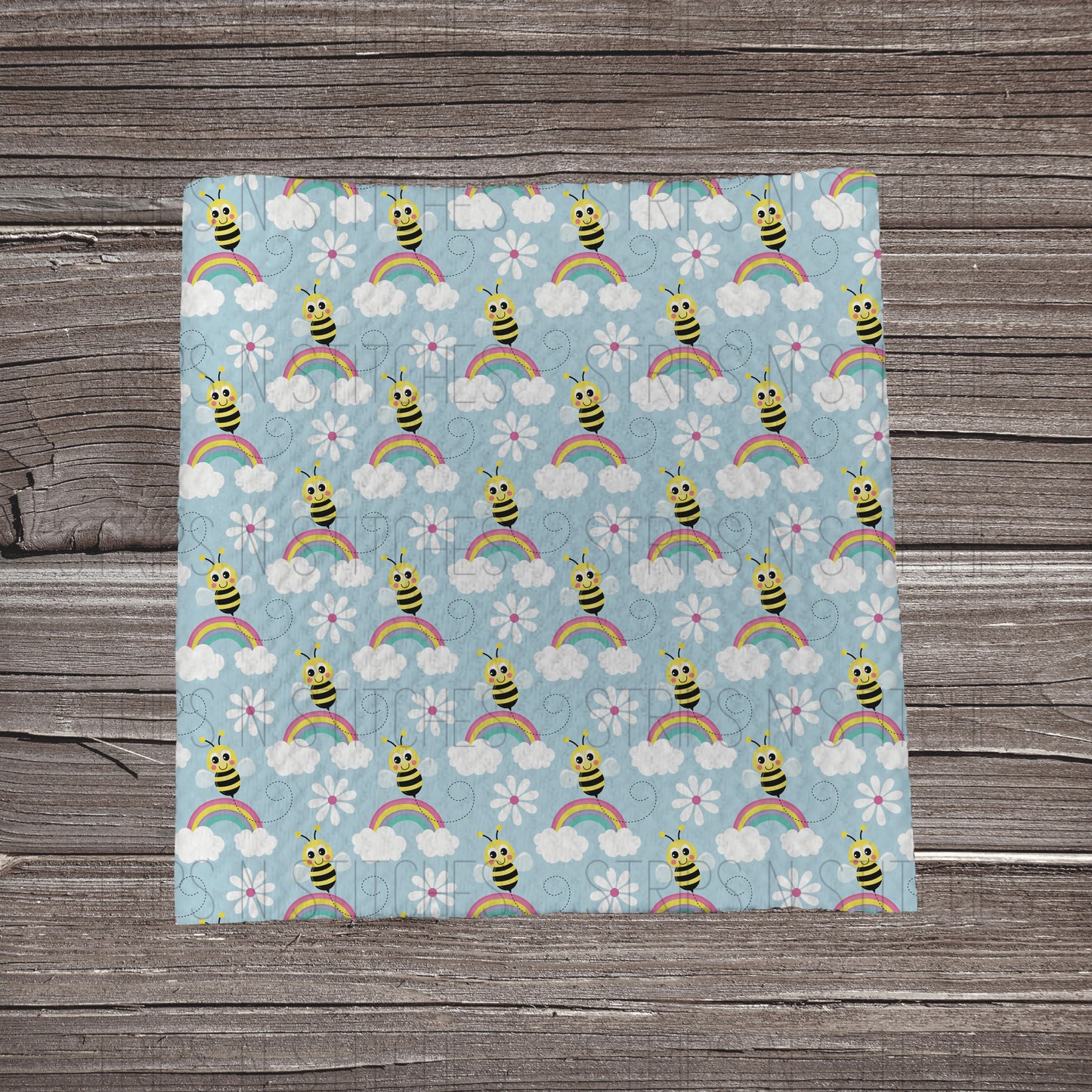 Bees & Rainbows | Bullet Fabric Strip | Bow Making | Scrunchie |