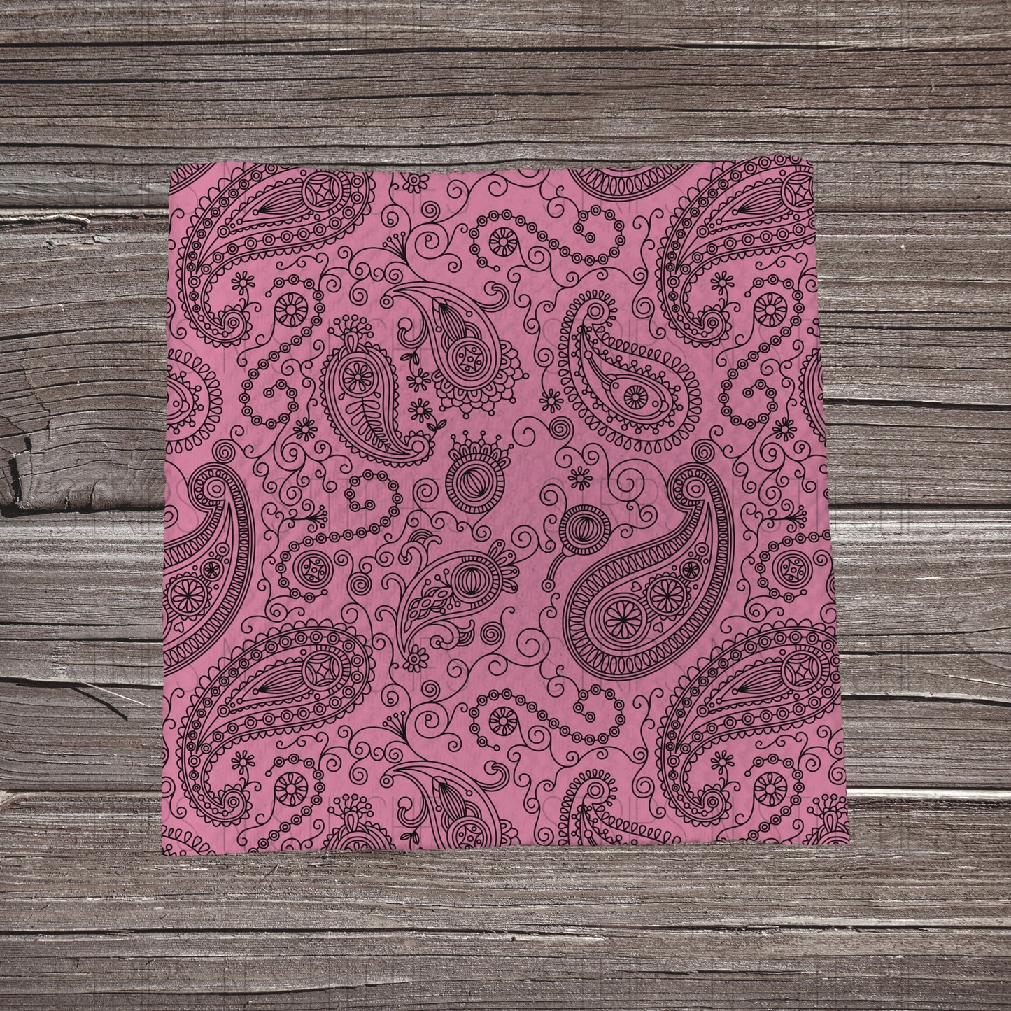 Pink Paisley Bandana | Bow Making | Headwrap | Scrunchies