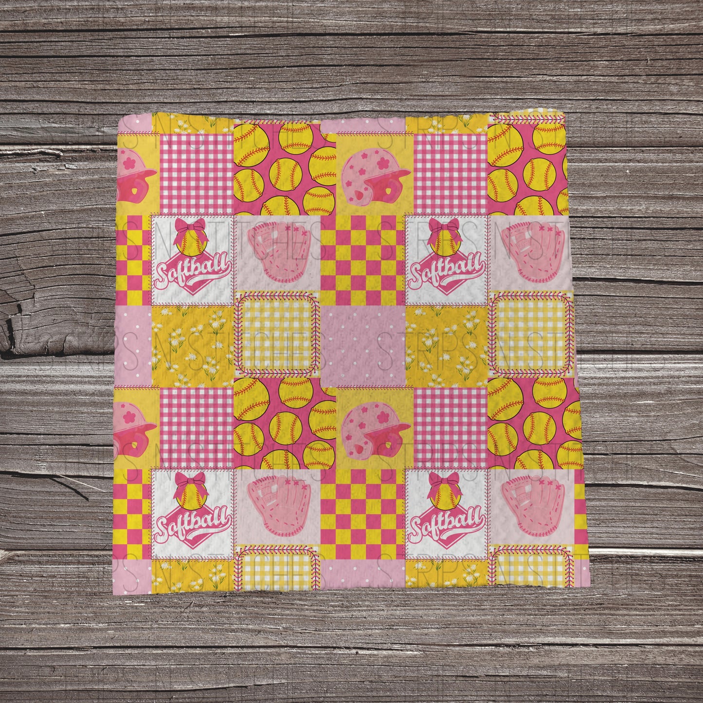 Softball Patchwork | Bow Making | Headwrap | Scrunchies