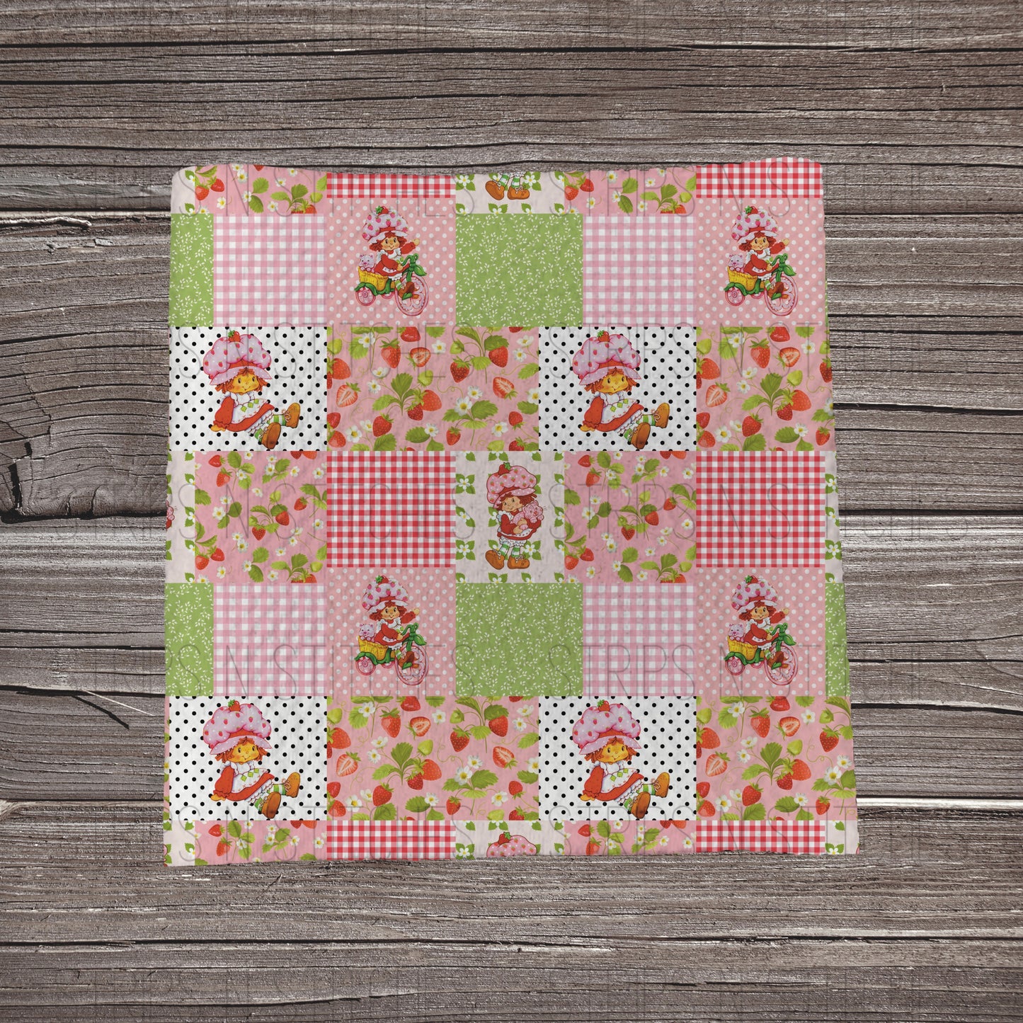 Strawberry Shortcake Patchwork | Bow Making | Headwrap | Scrunchies