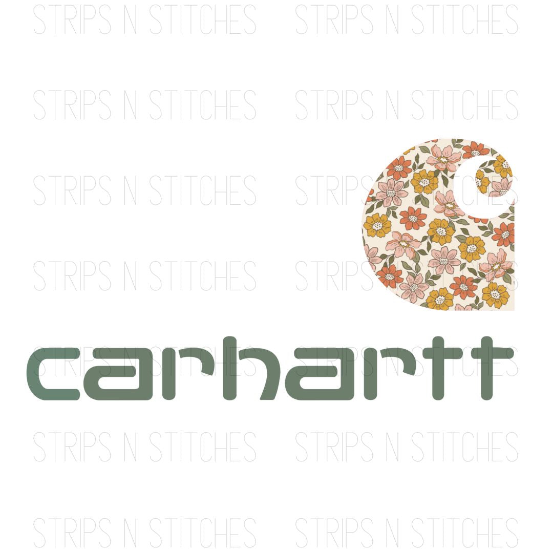 Carhartt Floral | Sublimation Transfer | Create your own