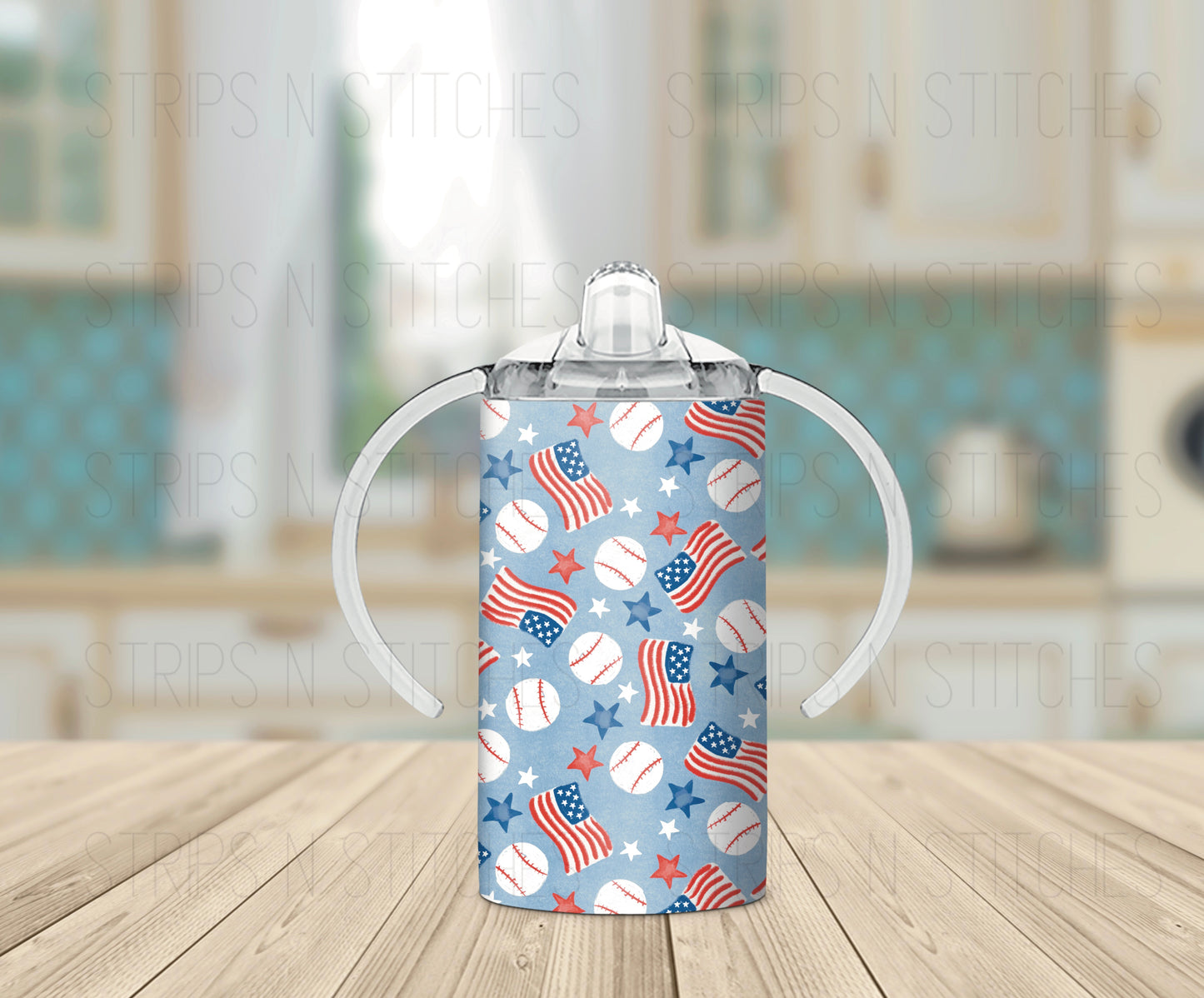 American Baseball | Grow with Me Tumbler- 12oz- Two Lids