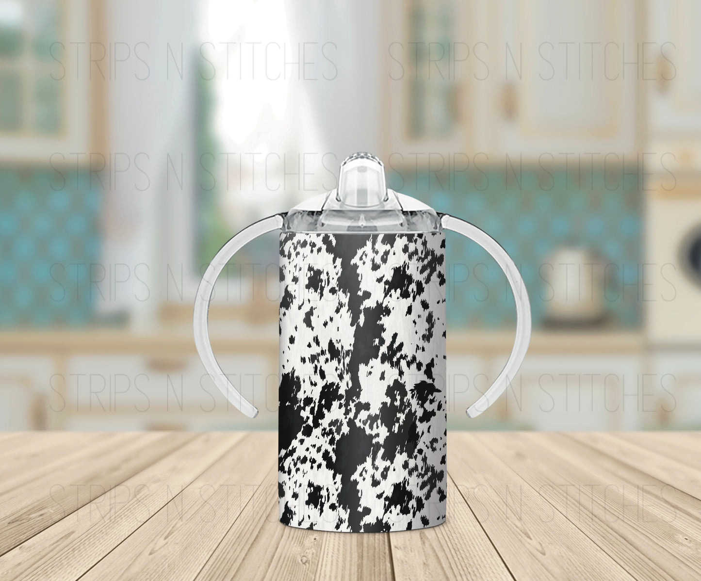 Cow Print - Grow with Me Tumbler- 12oz- Two Lids