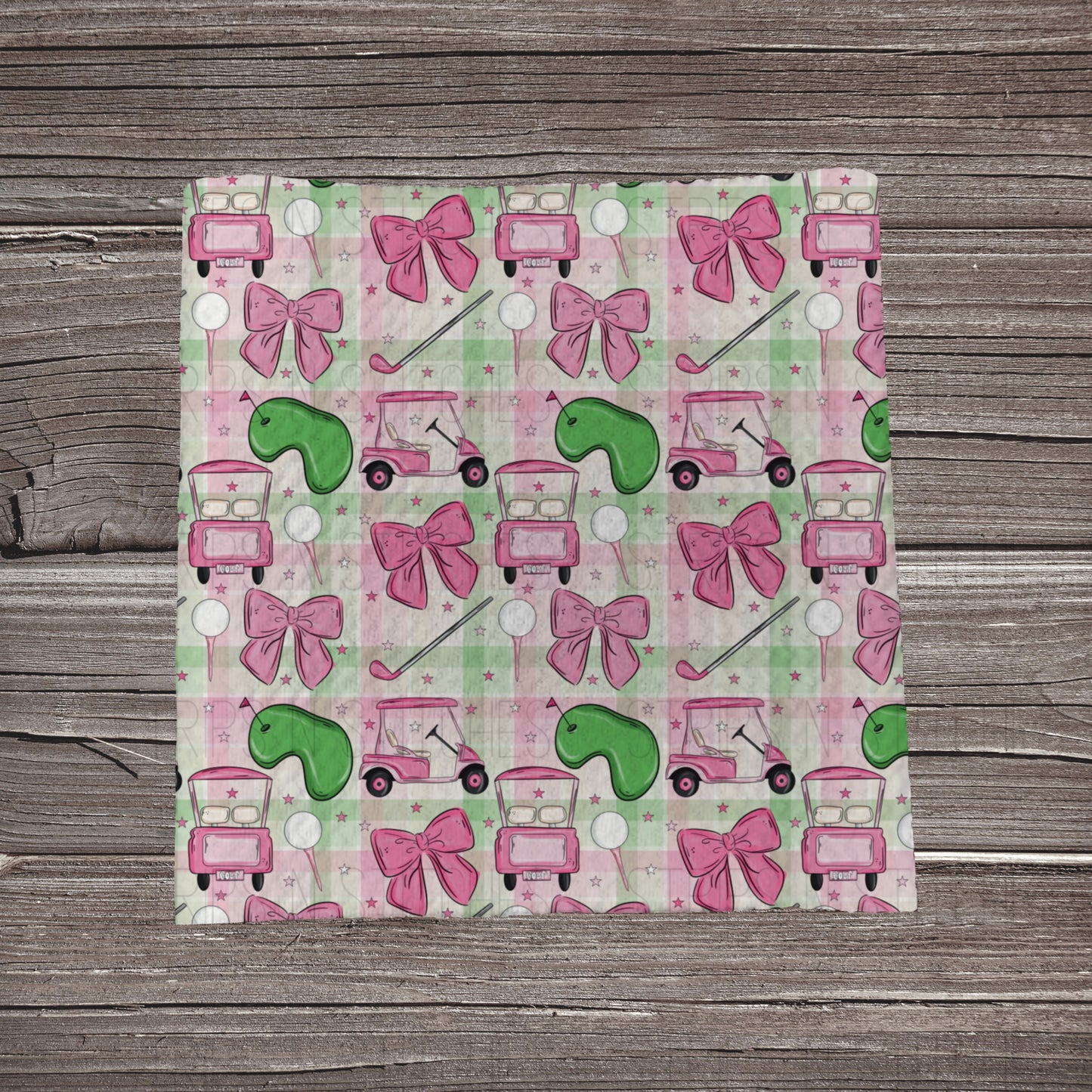 Let’s Go Golfing- Plaid | Fabric Strip | Bow Making | Headwrap | Scrunchies