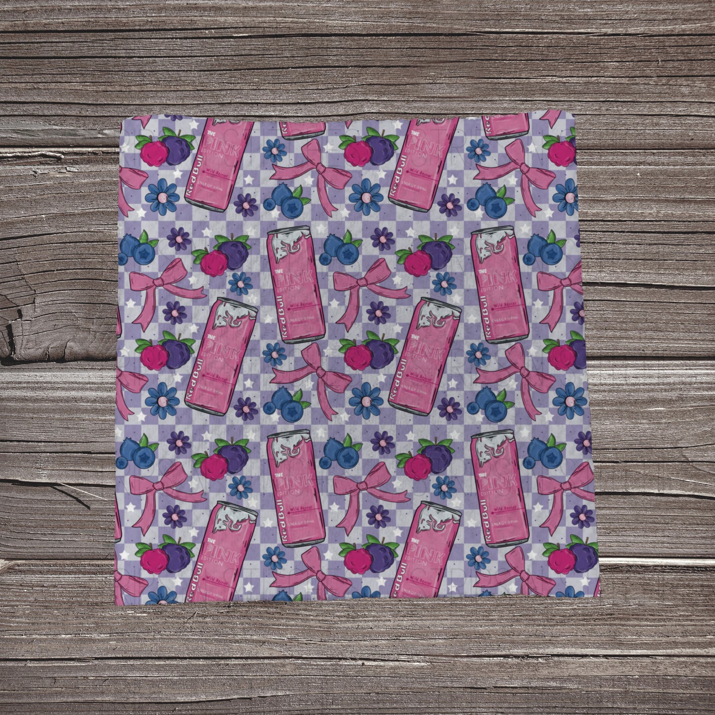 Checkered Wild Berries Energy | Fabric Strip | Bow Making | Headwrap | Scrunchies
