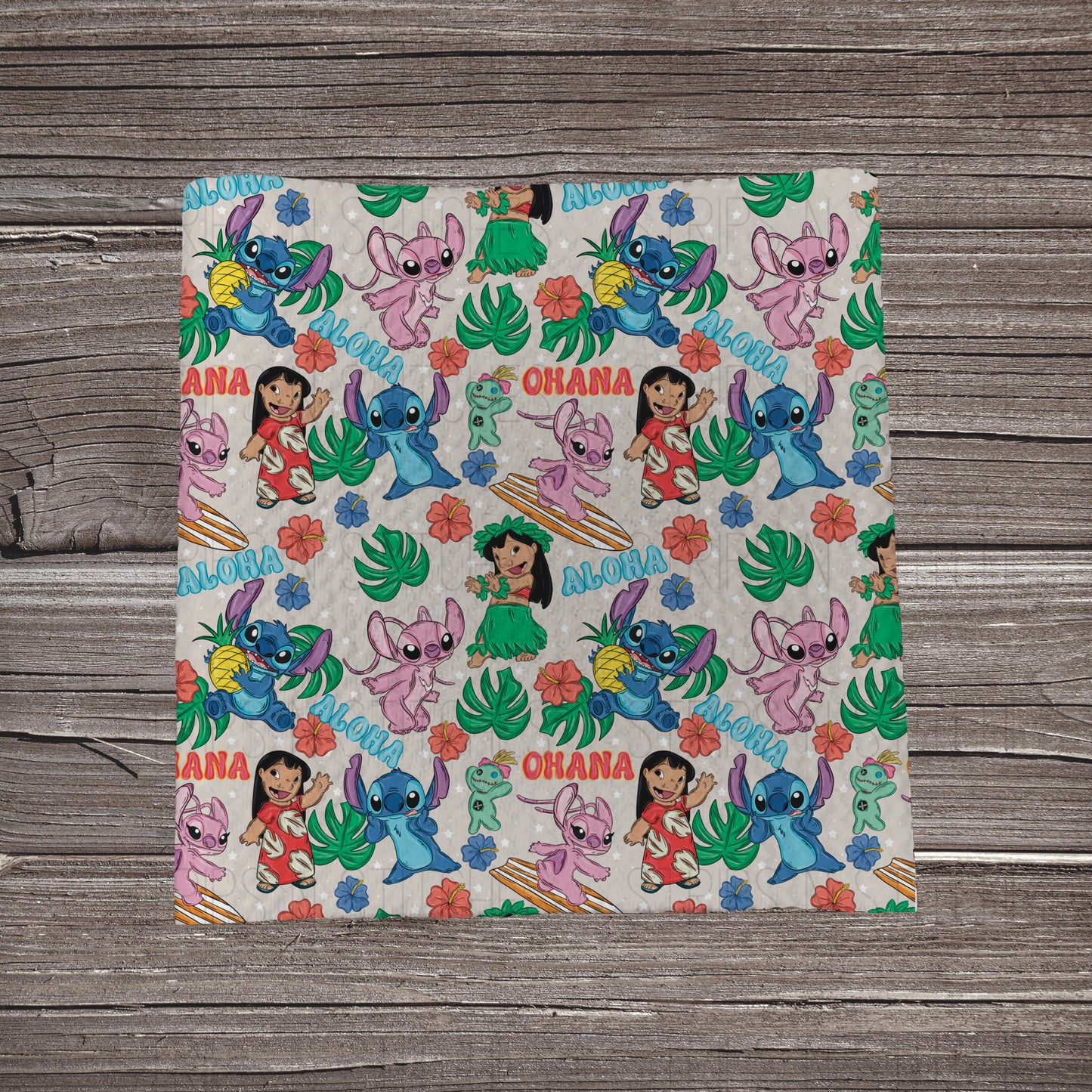 Ohana Stitch- Beige | Fabric Strip | Bow Making | Headwrap | Scrunchies