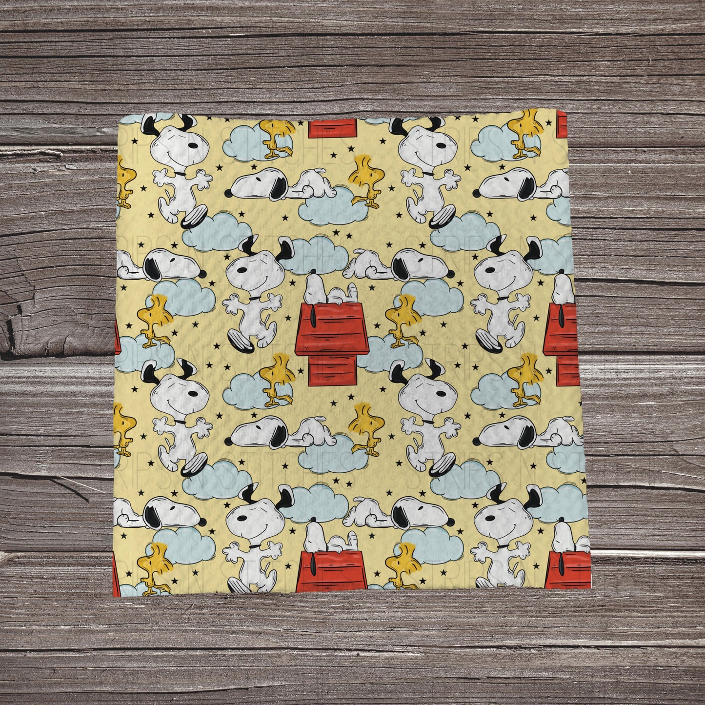 Snoopy- Yellow | Fabric Strip | Bow Making | Headwrap | Scrunchies