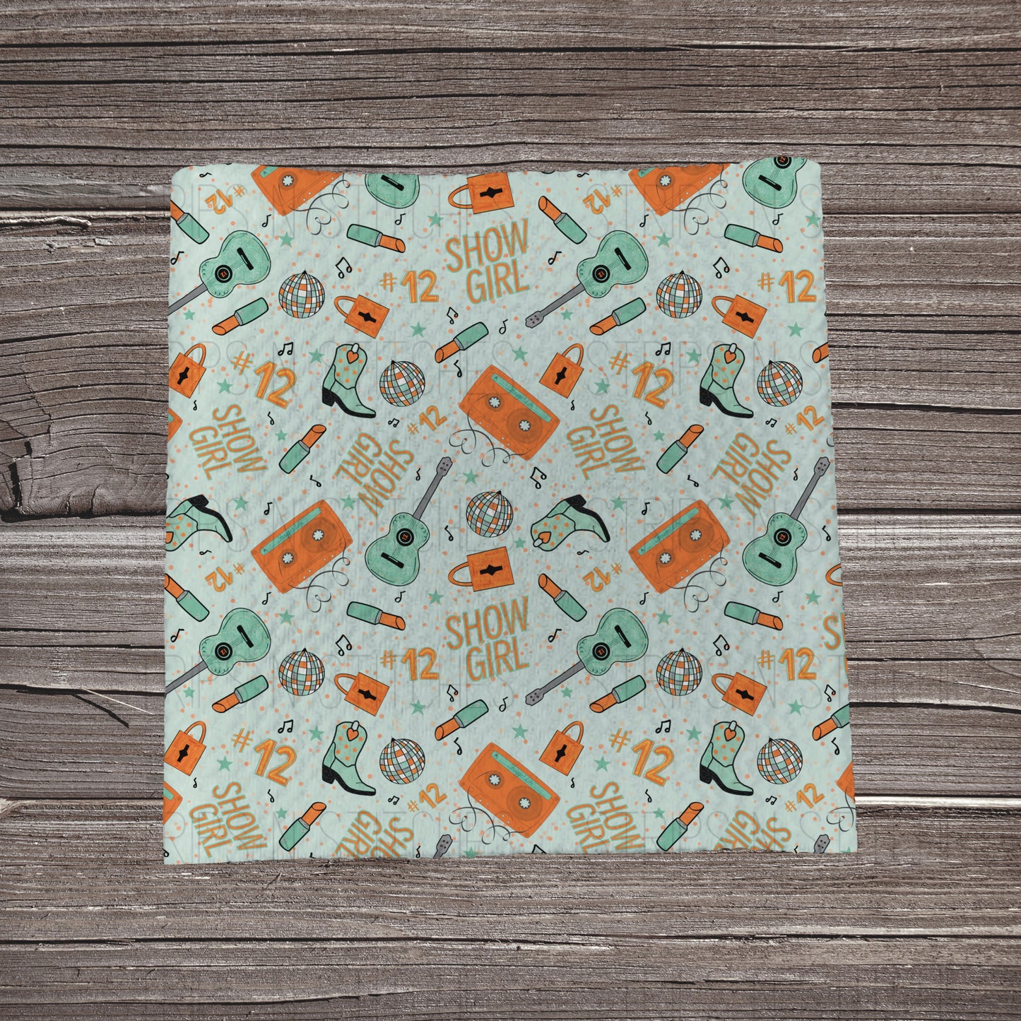 TS12 Showgirl- Light Green | Fabric Strip | Bow Making | Scrunchie | Headwraps