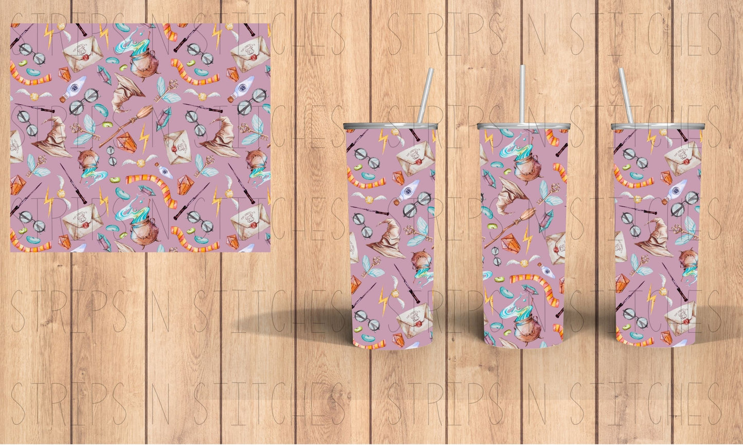 Harry Potter Purple | 20 Oz Tumbler Sublimation Transfer | Ready to Press