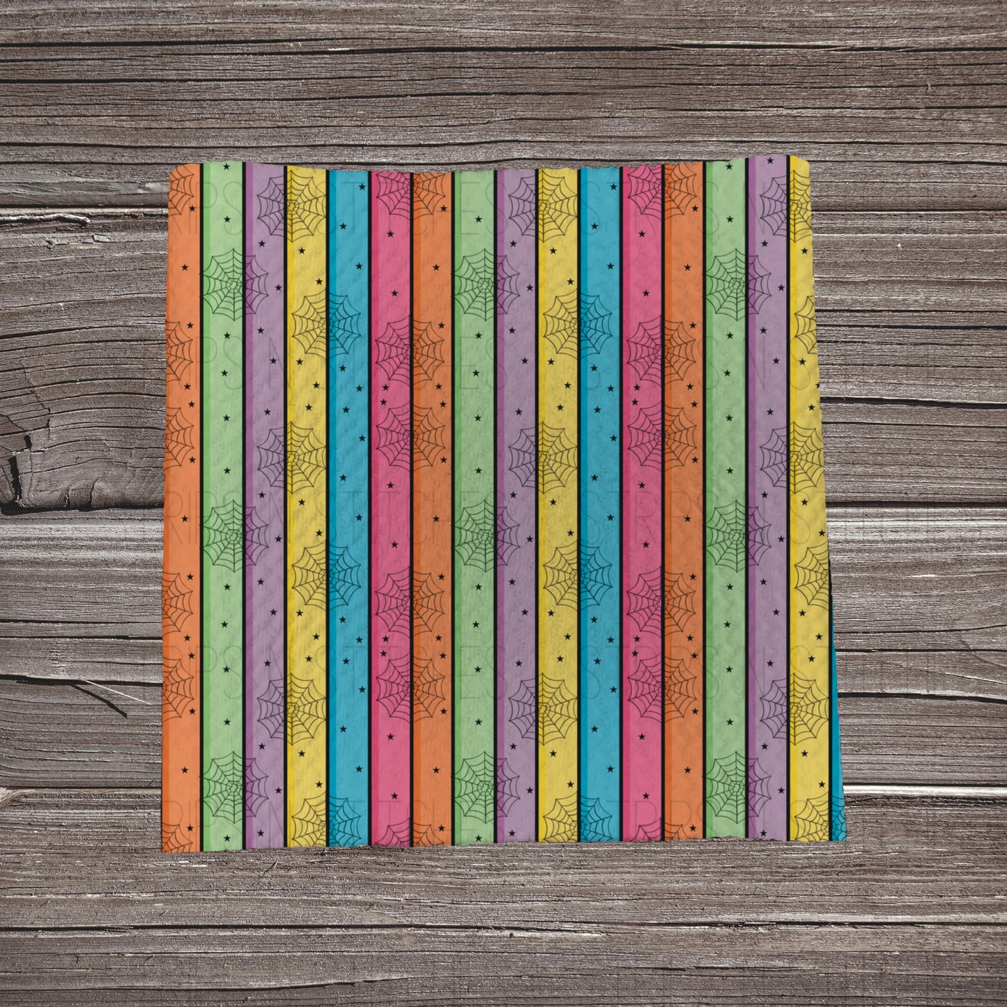 Bright Halloween Stripes & Webs | Fabric Strip | Bow Making | Headwrap | Scrunchies