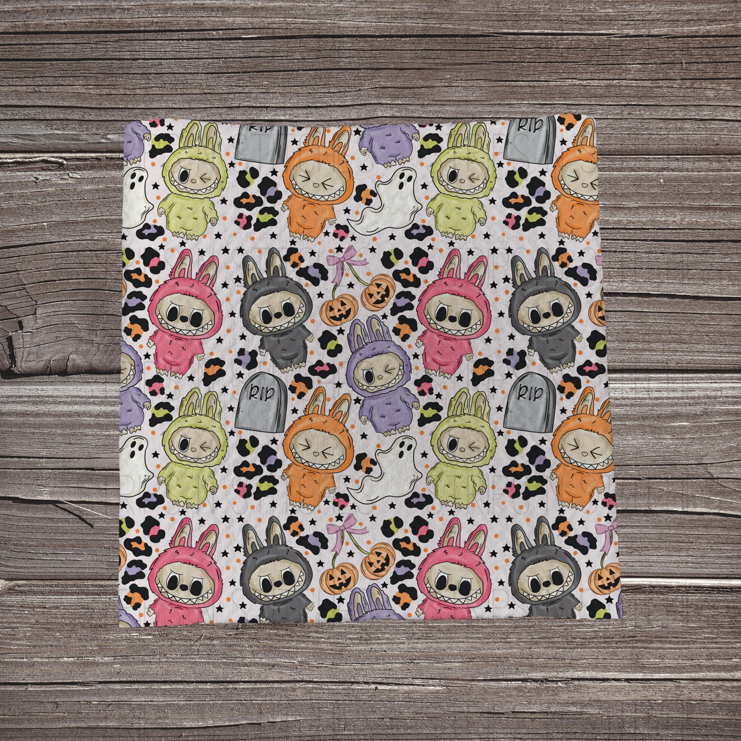White Spooky Doll | Fabric Strip | Bow Making | Headwrap | Scrunchies