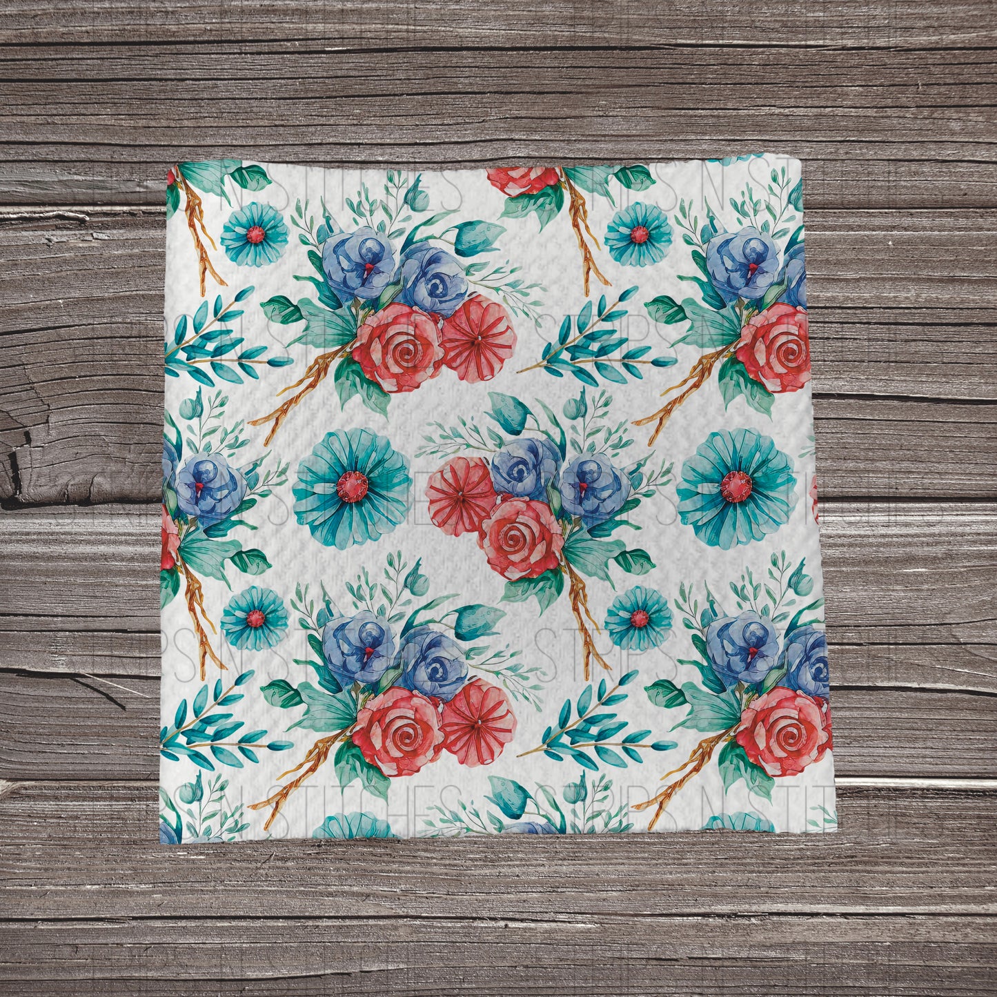 Freedom Flowers | Fabric Strip- Bow Making- Headwrap- Scrunchies