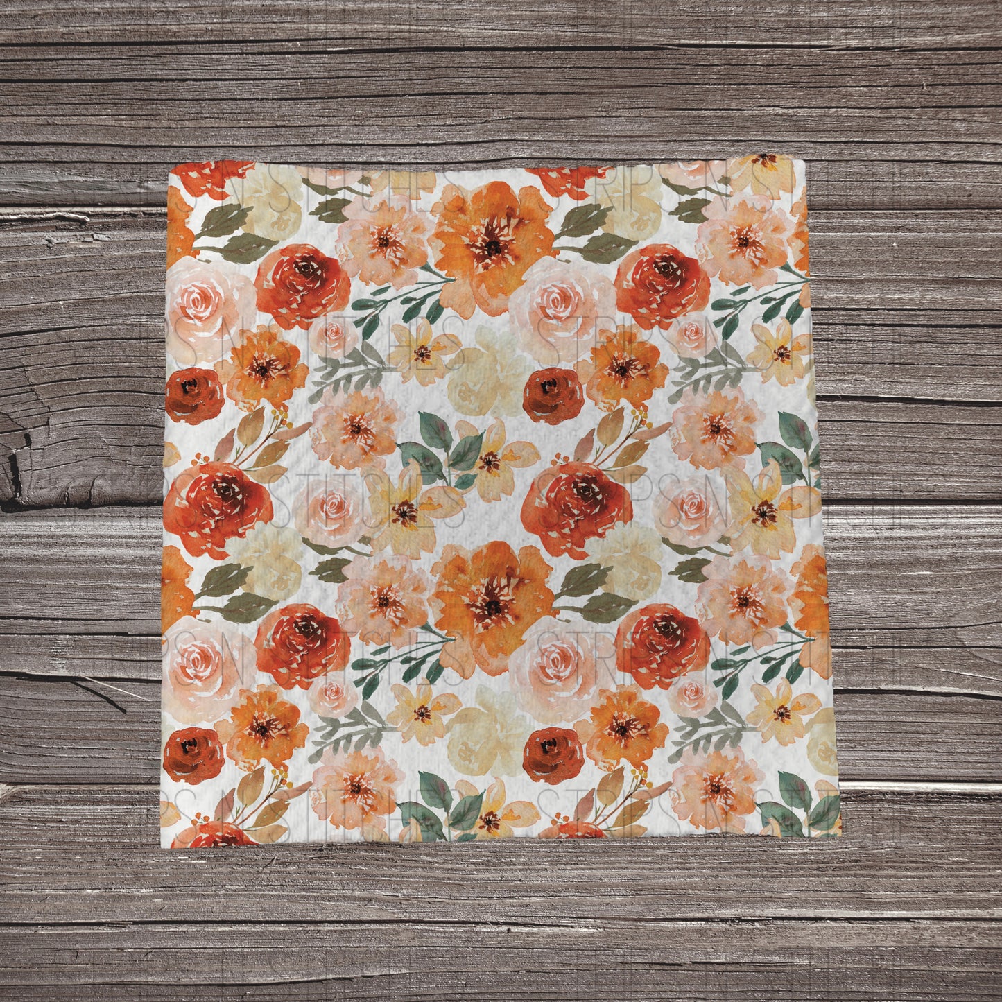 Rusty Fall Floral | Fabric Strip- Bow Making- Headwrap- Scrunchies