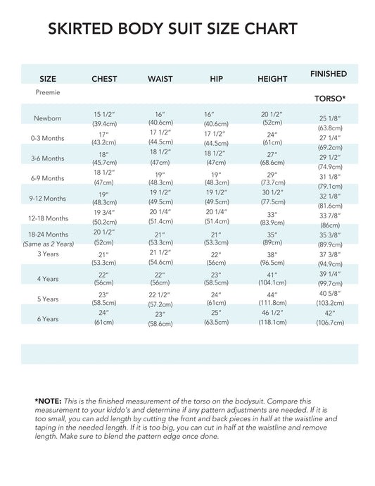 ** NEW** Ready to Sew Pre-Cut Short Sleeve Skirted Body Suit