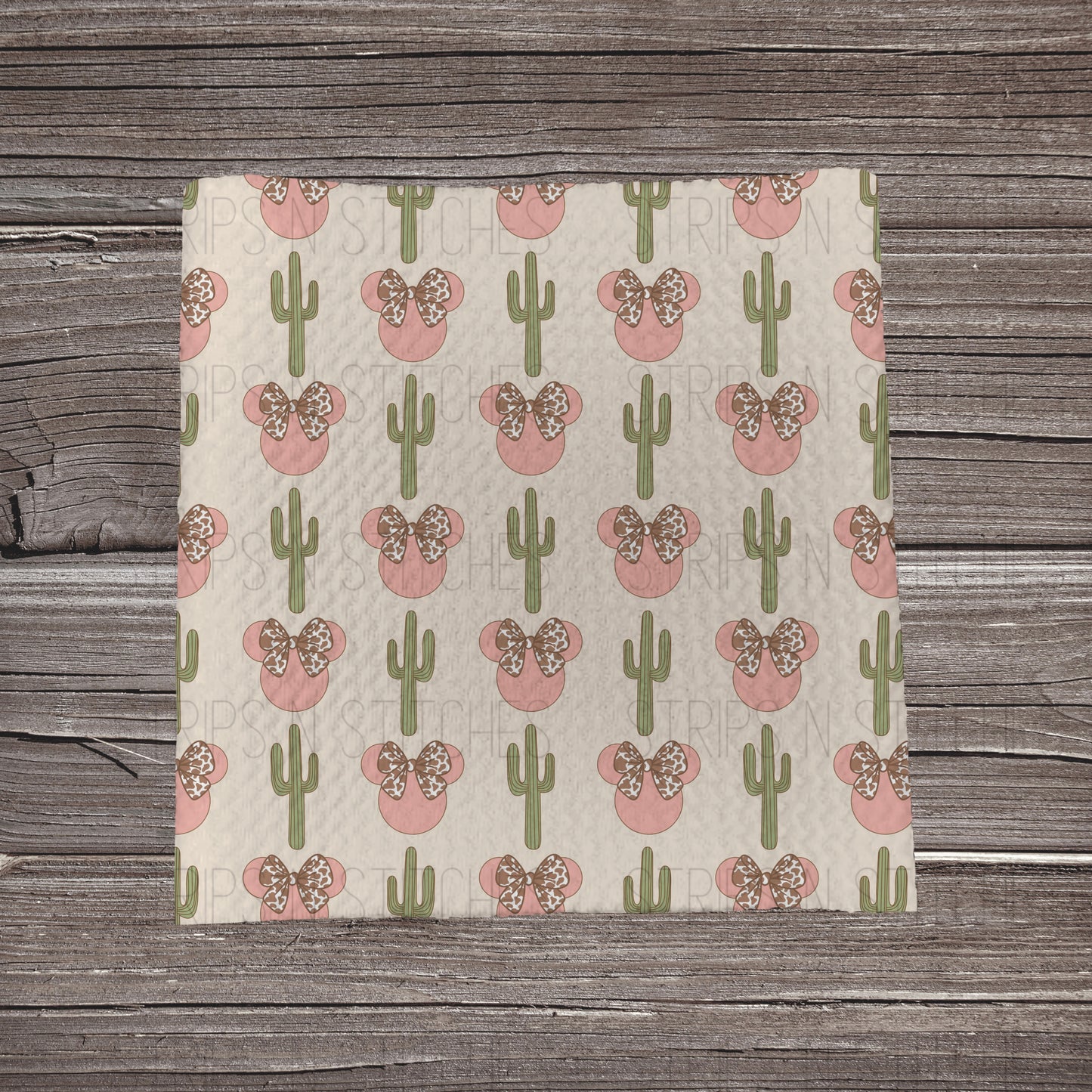 Muted Desert Girl Mouse | Fabric Strip- Bow Making- Headwrap- Scrunchies