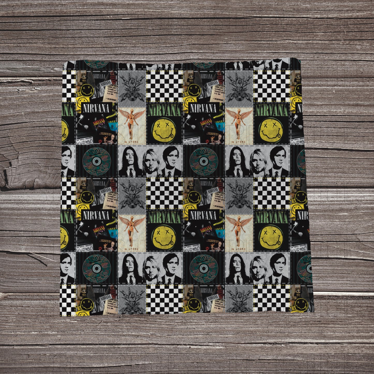 Nirvana Patchwork | Fabric Strip | Bow Making | Scrunchie | Headwrap