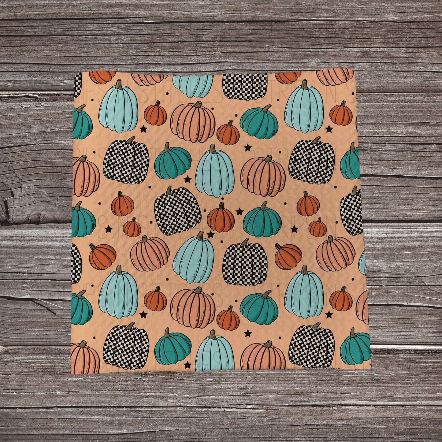 Orange Pattern Pumpkins | Fabric Strip | Bow Making | Headwrap | Scrunchies
