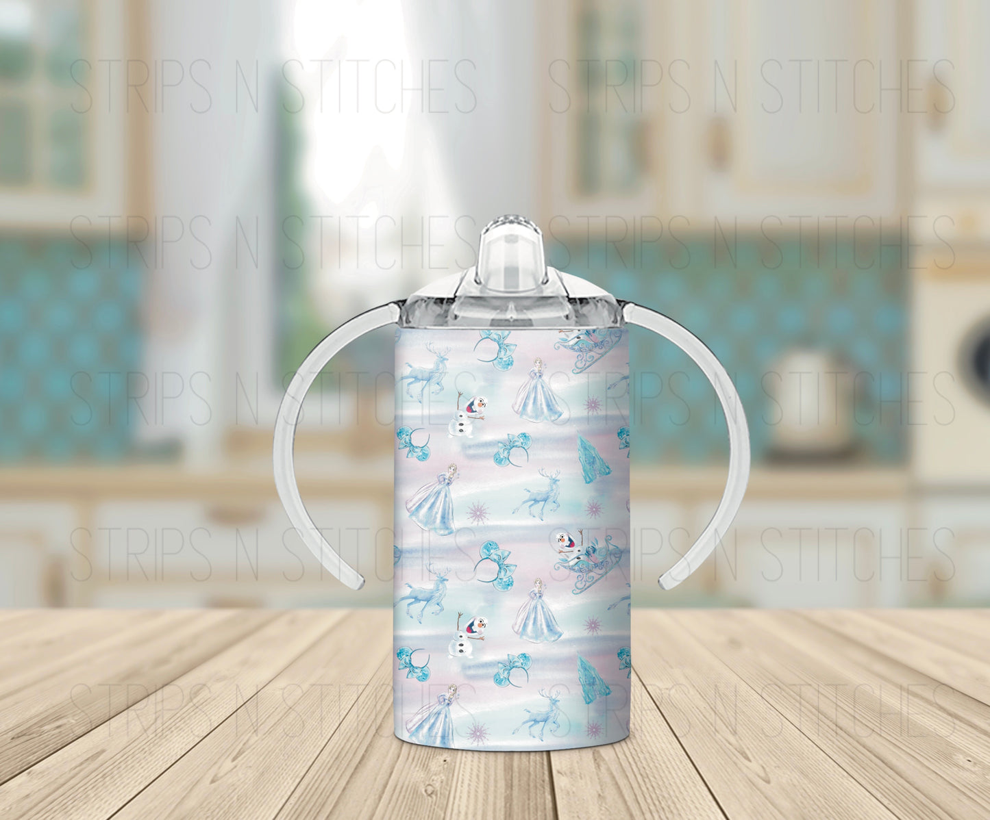 Pastel Frozen- Grow with Me Tumbler- 12oz- Two Lids