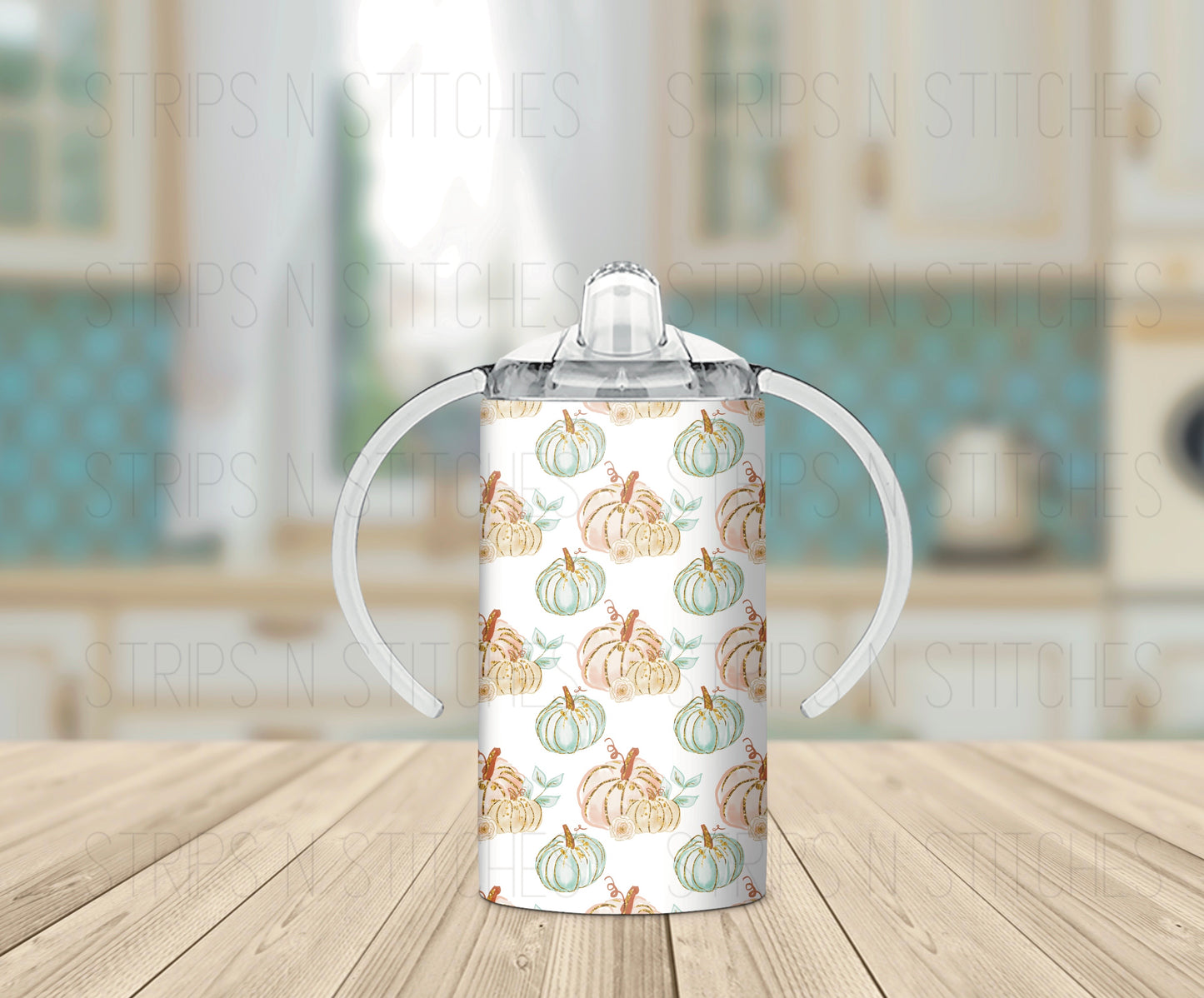 Peach & Mint Pumpkins - Grow with Me Tumbler- 12oz- Two Lids