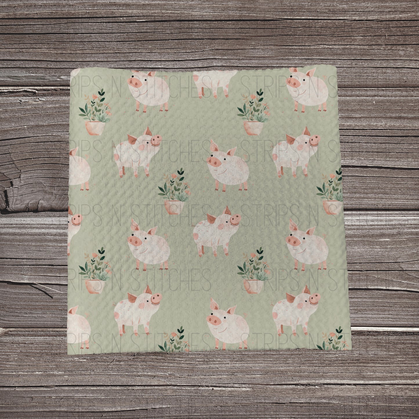 Pigs & Flowers | Fabric Strip | Bow Making | Headwrap | Scrunchies