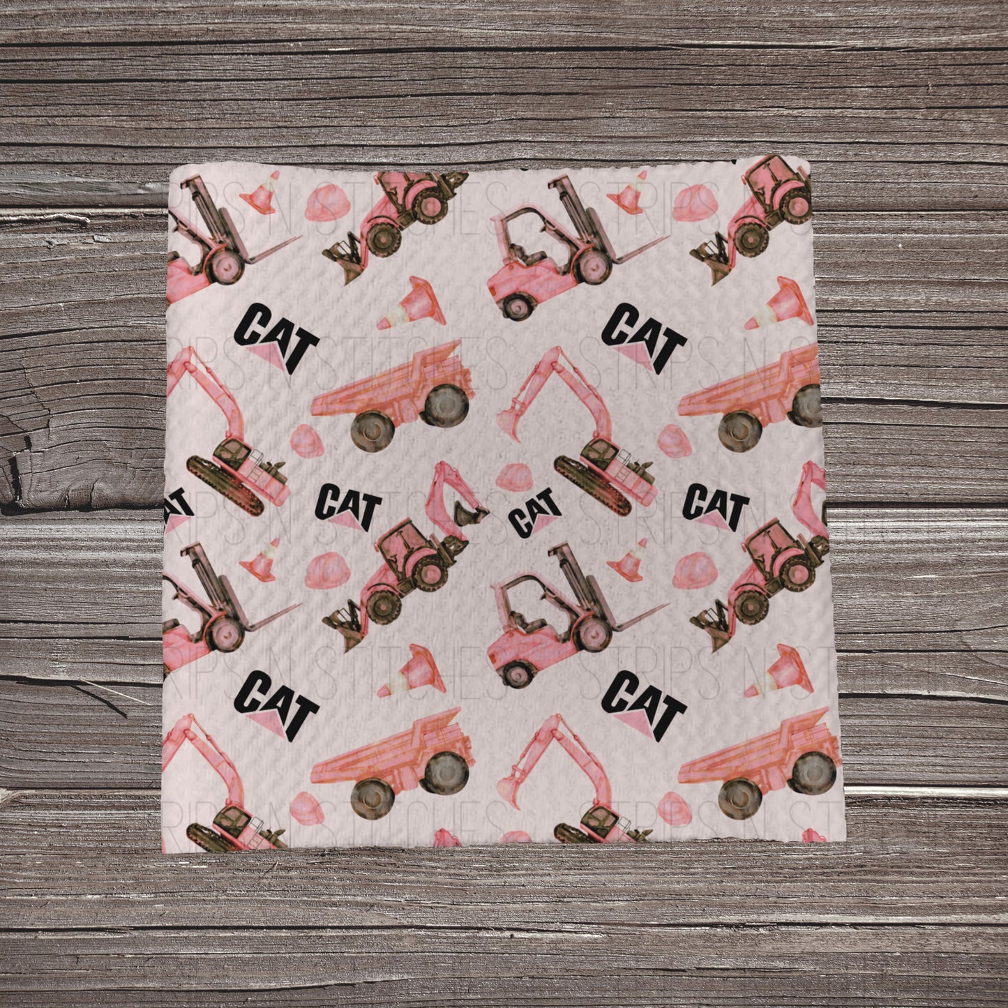 Pink Cat Scatter| Fabric Strip | Bow Making | Headwrap | Scrunchies