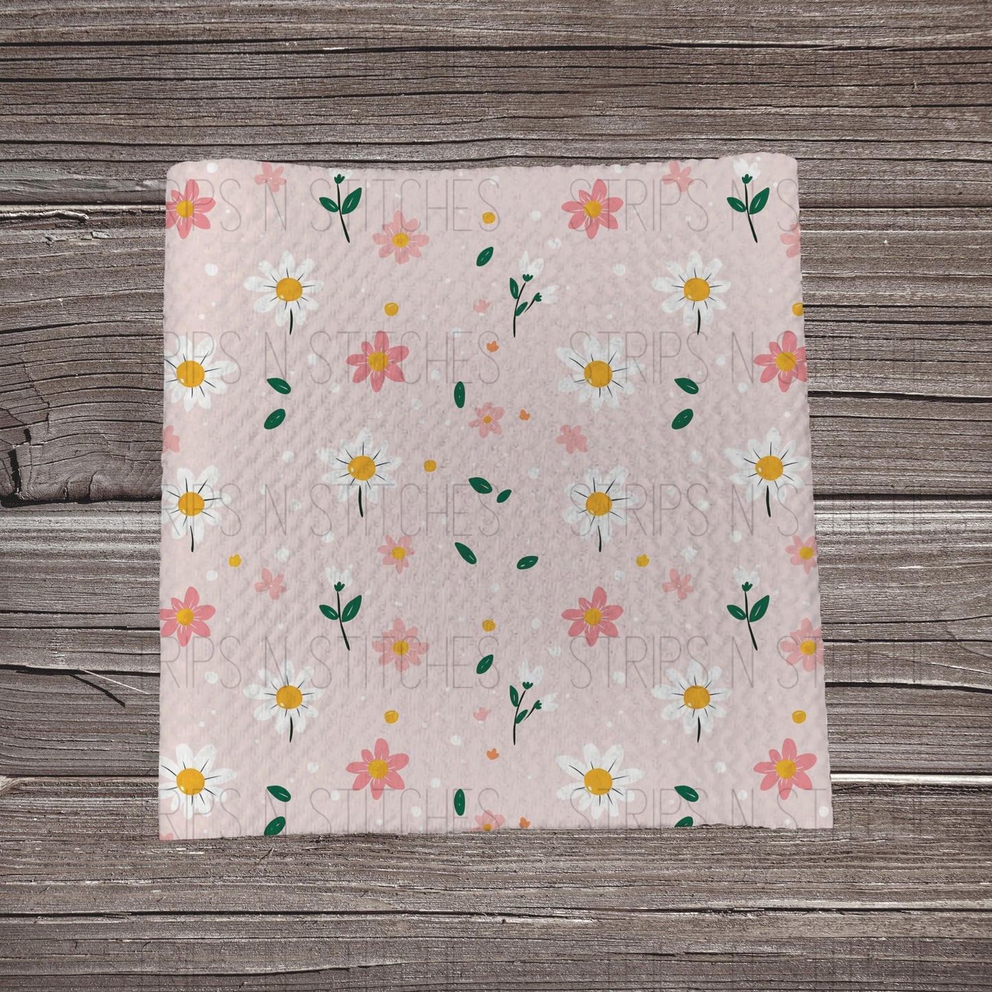 Pink Flower Garden | Bullet Fabric Strip | Bow Making | Scrunchie | Headwrap
