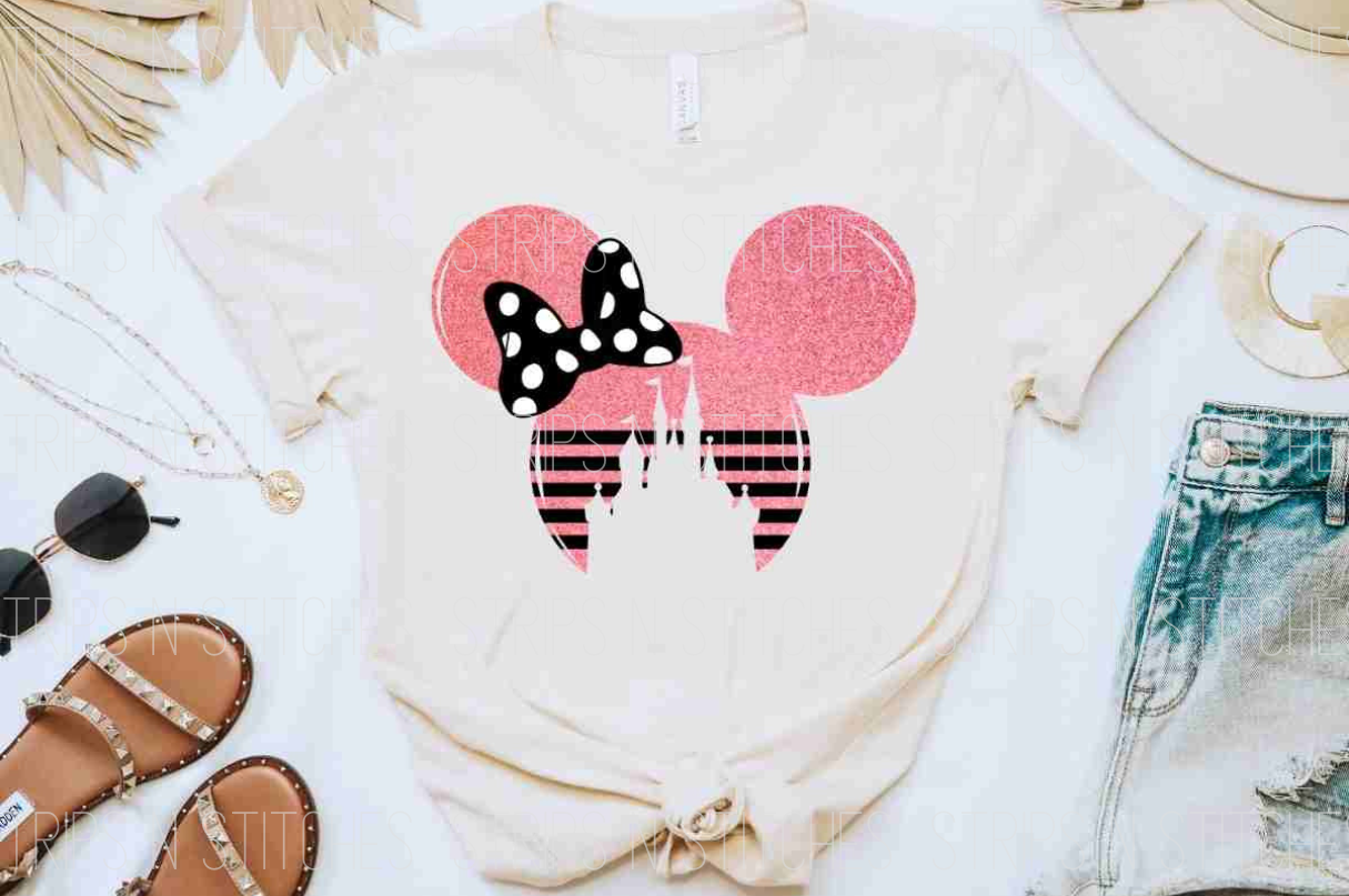 Minnie Mouse Ears DTF Transfer