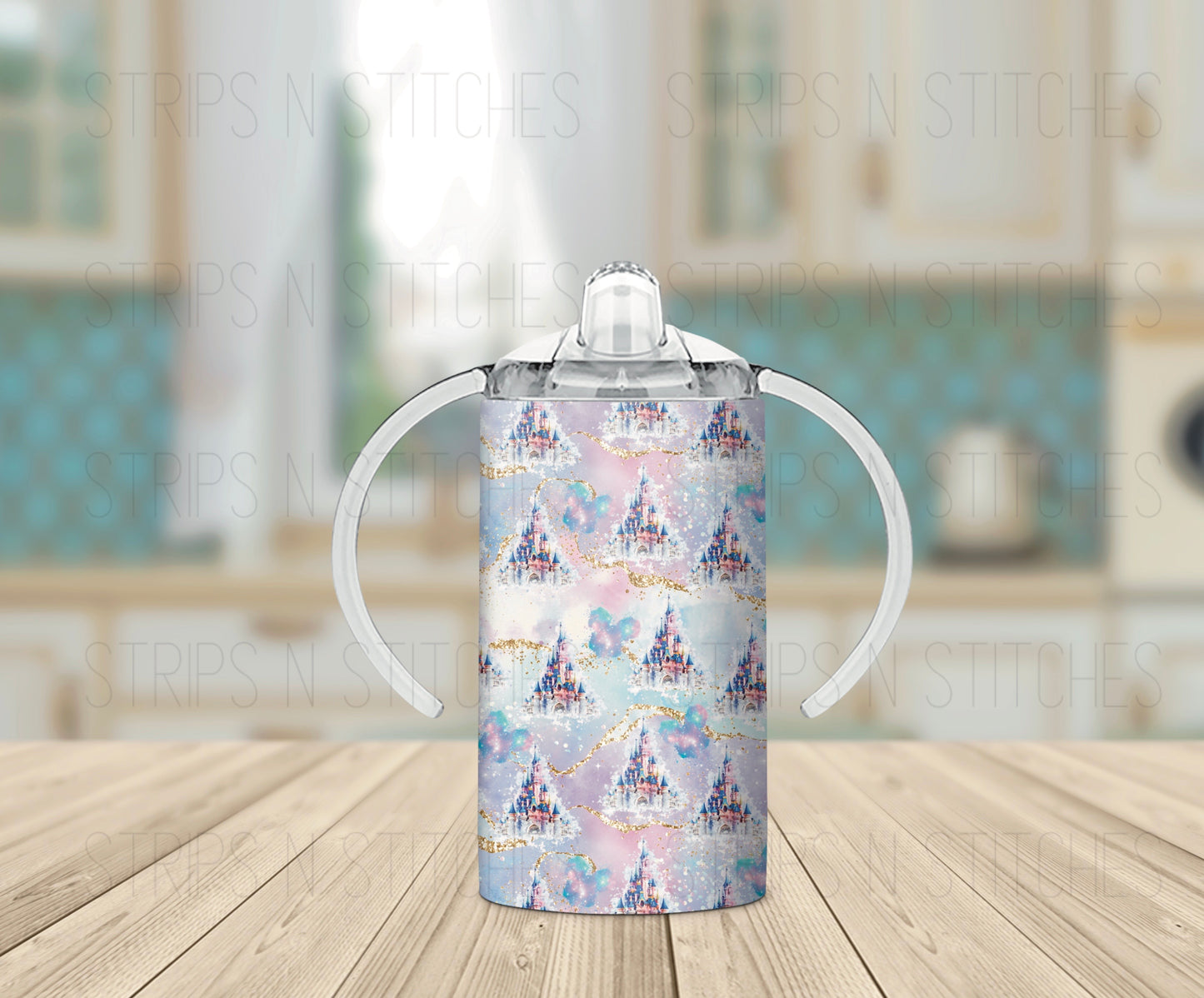 Purple Castles- Grow with Me Tumbler- 12oz- Two Lids