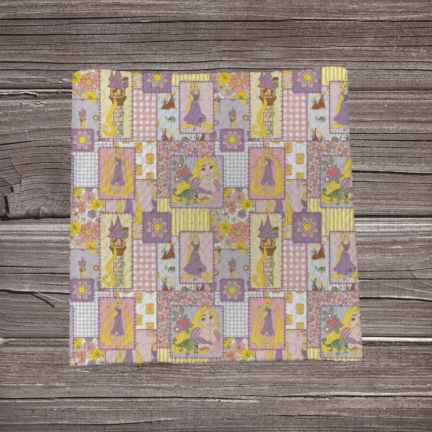 Purple Princess Patchwork | Fabric Strip- Bow Making- Headwrap- Scrunchies