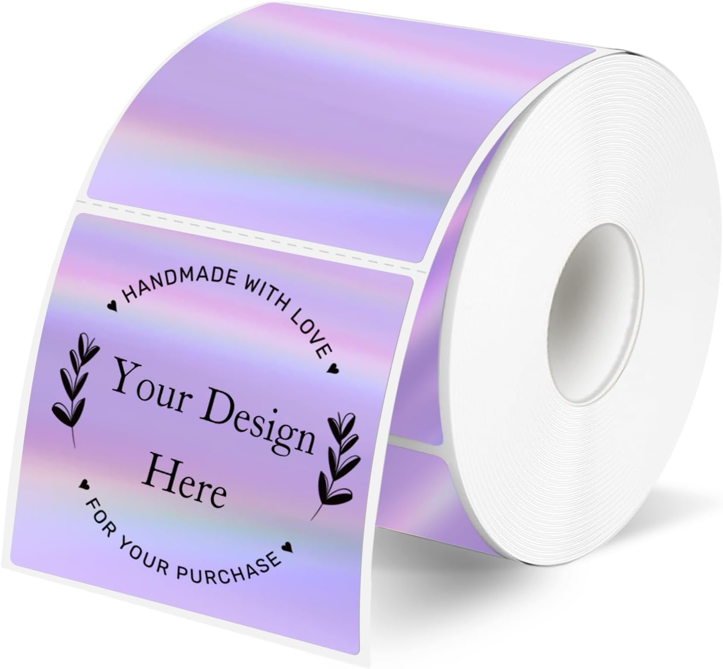 100- Holographic Small Business 2x2 Package Labels