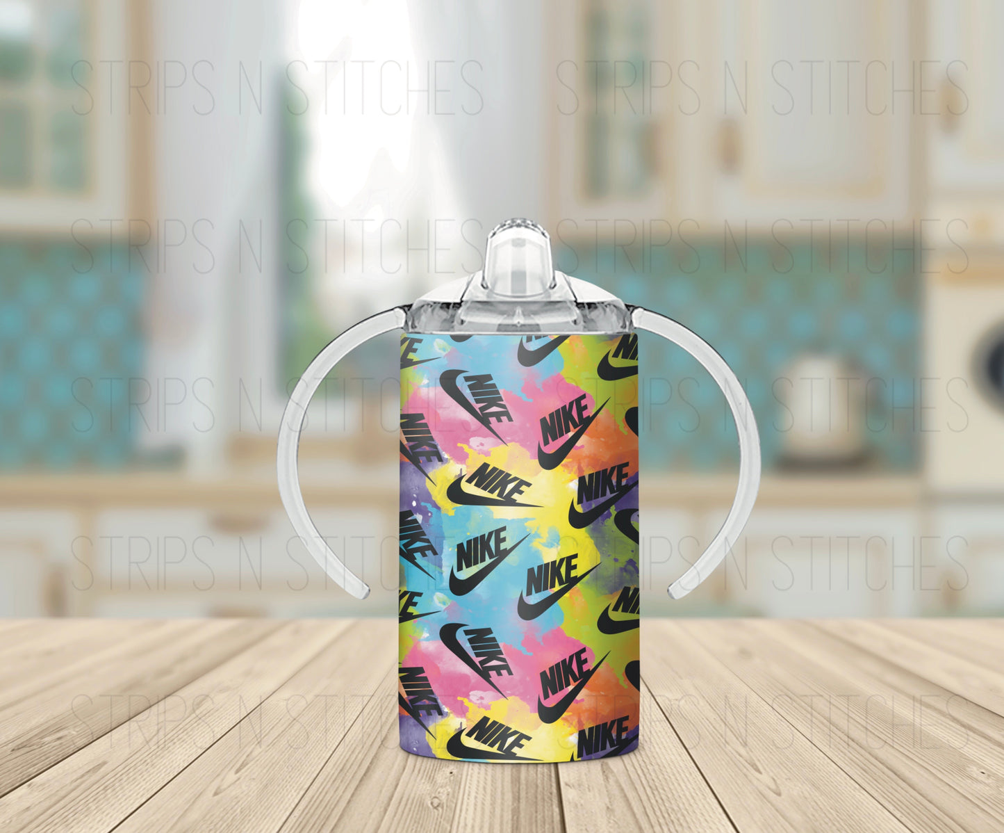 Rainbow Nike- Grow with Me Tumbler- 12oz- Two Lids