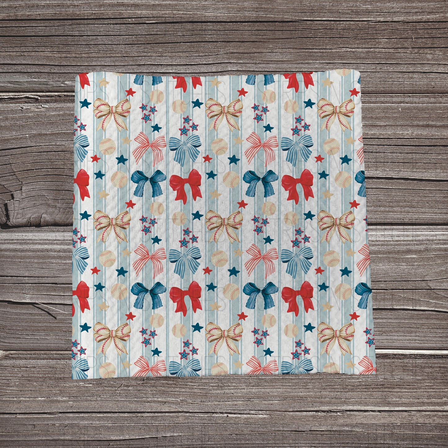Red, White & Baseball Bows | Fabric Strip | Bow Making | Headwrap | Scrunchies