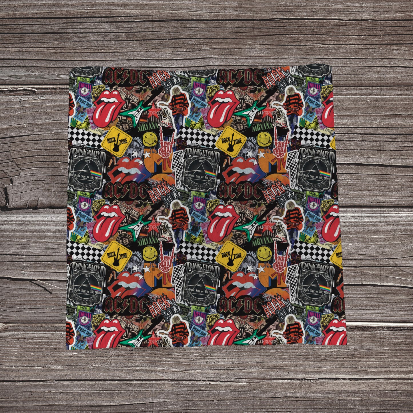 Rock Bands Stacked | Fabric Strip | Bow Making | Scrunchie | Headwrap